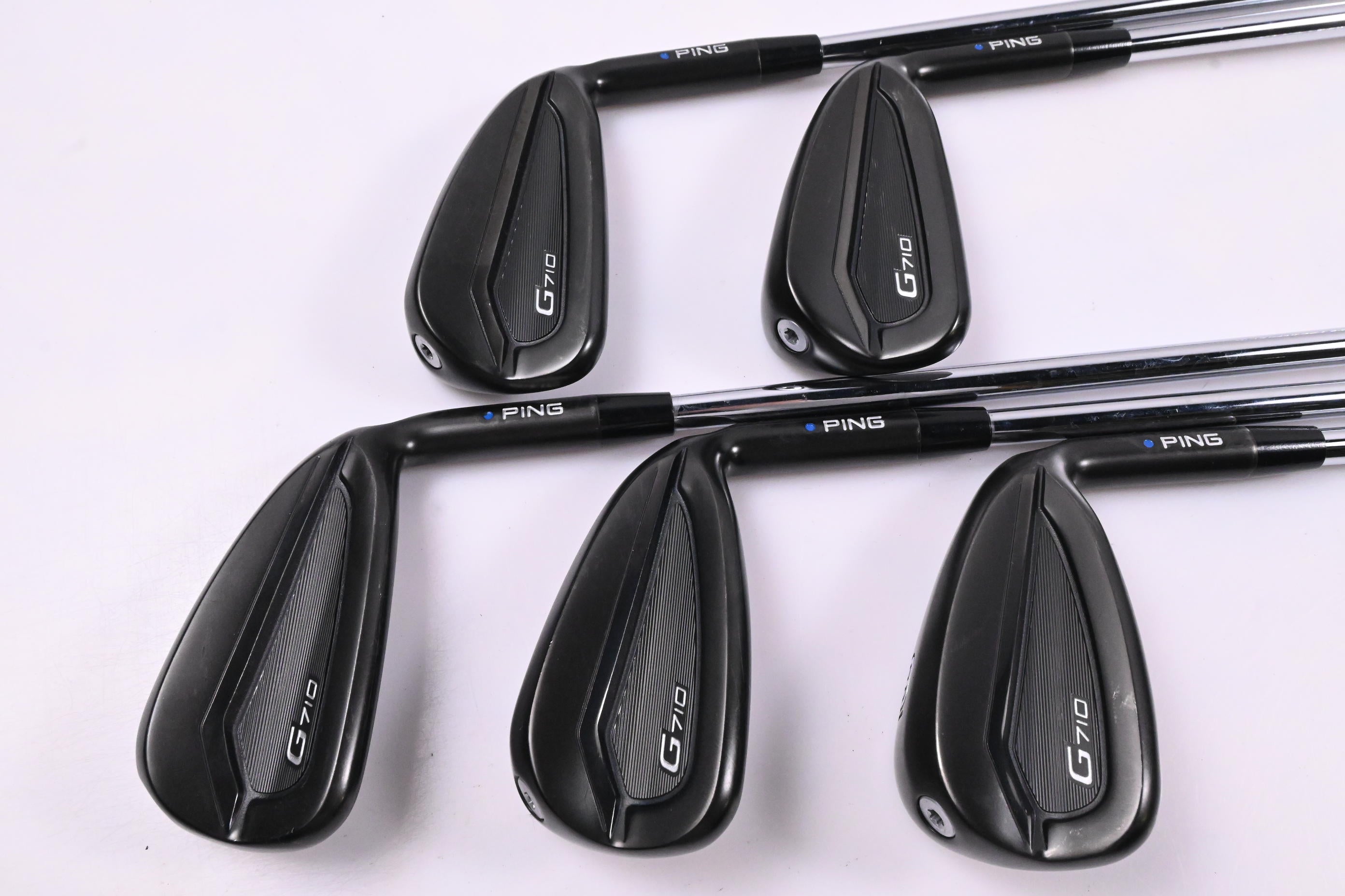 Ping G710 Irons / 5-9i / Blue Dot / Regular Flex Ping AWT 2.0 Shafts