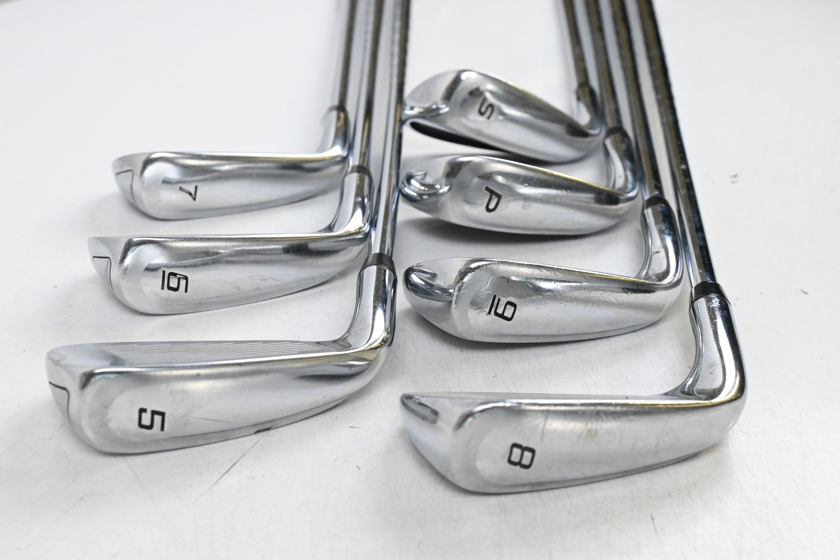 Cobra King F9 Irons / 5-PW+SW / Regular Flex KBS Tour-V 90 Shafts