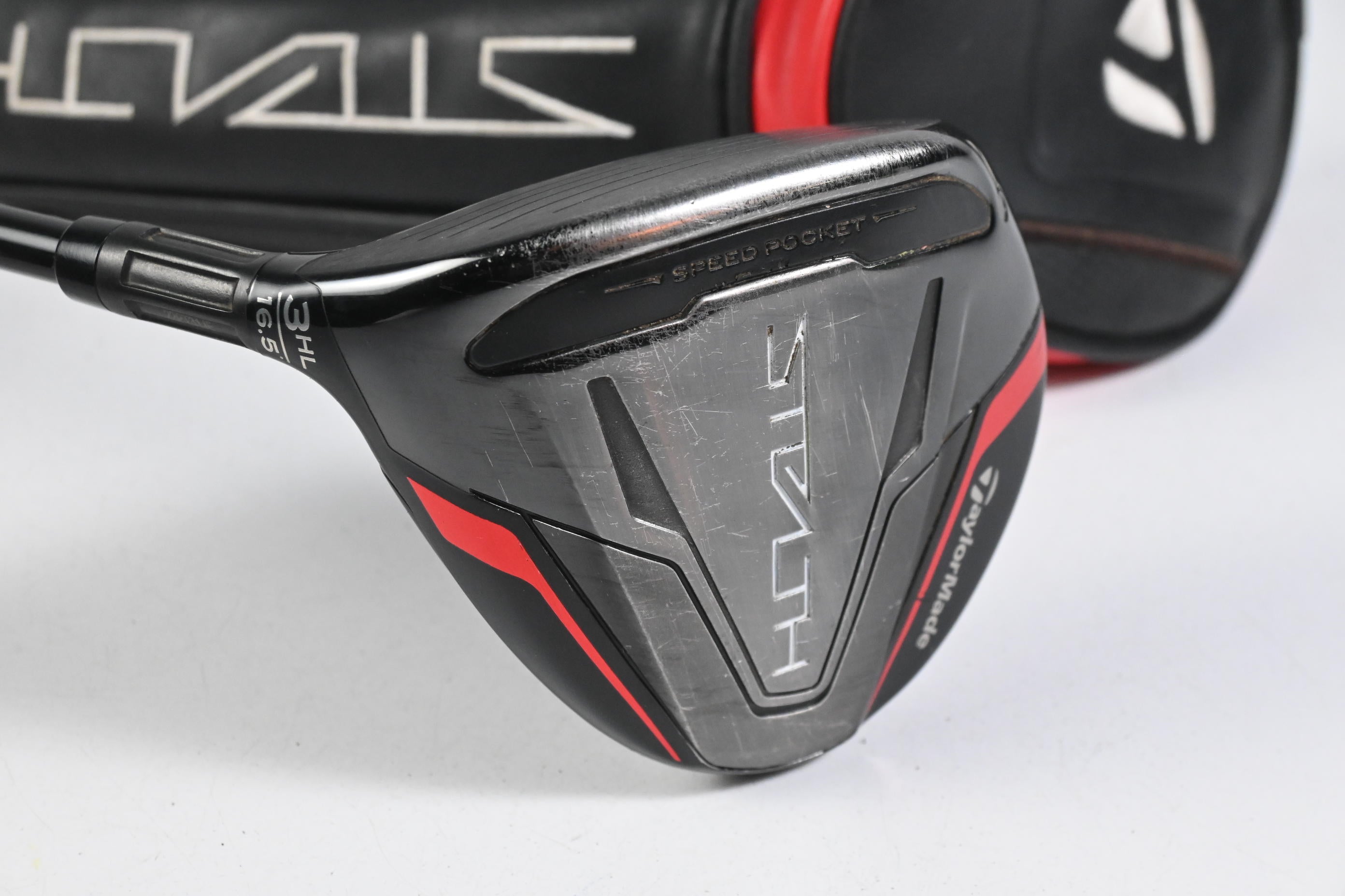 Left Hand Taylormade Stealth #3HL Wood / 16.5 Degree / Regular Flex Ventus 5