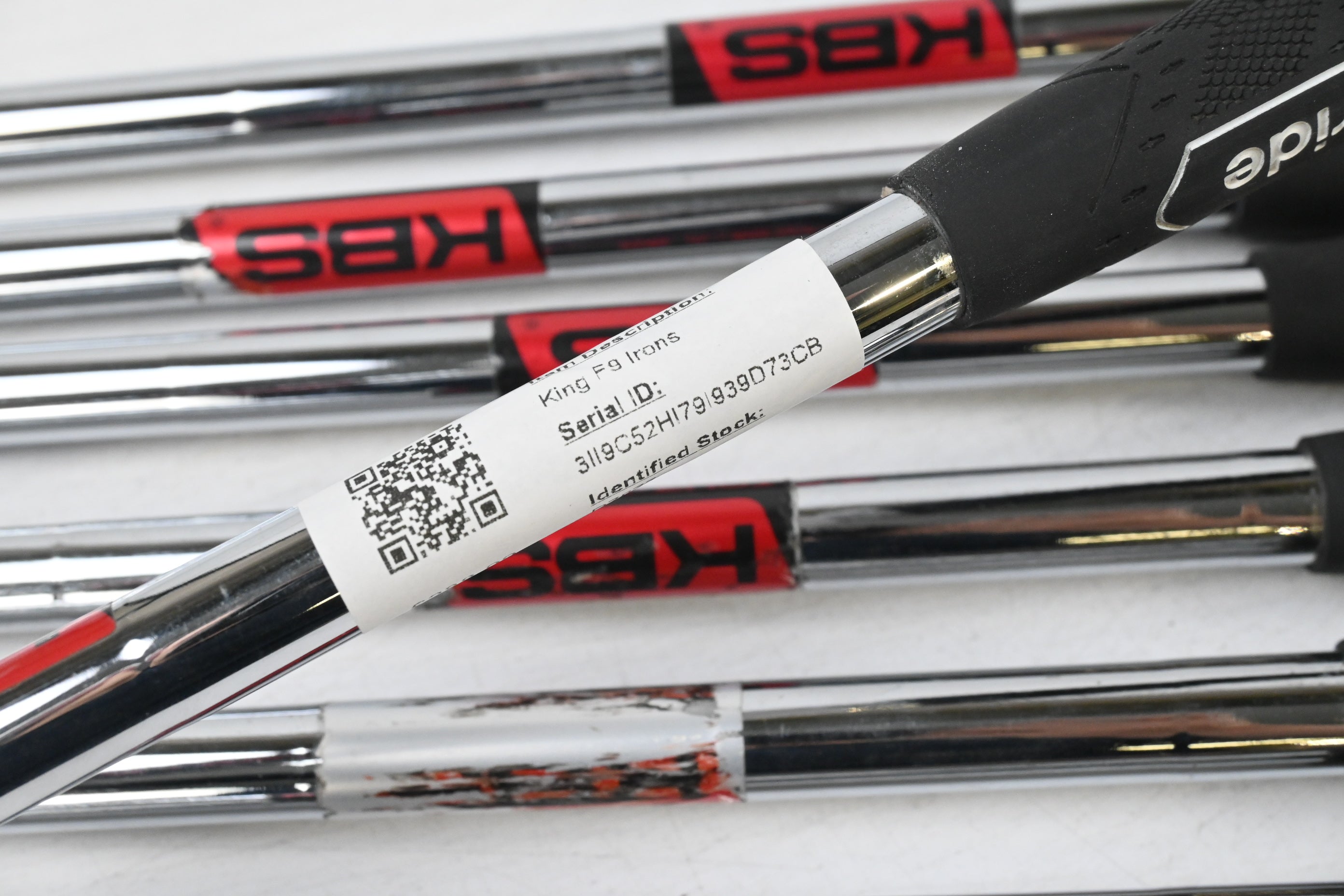 Cobra King F9 Irons / 5-PW+SW / Regular Flex KBS Tour-V 90 Shafts