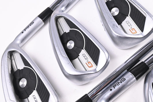 Ping G400 Irons / 4-PW / Black Dot / Stiff Flex Ping AWT 2.0 Shafts