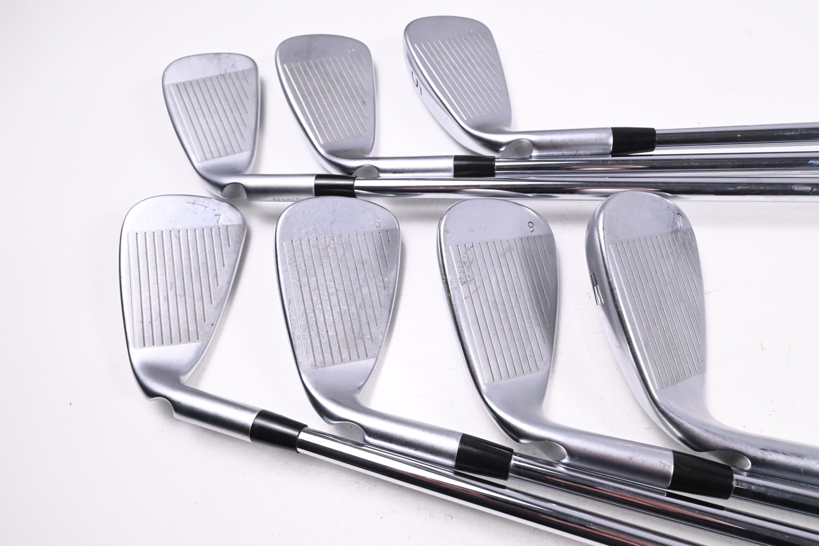 Ping G400 Irons / 4-PW / Black Dot / Stiff Flex Ping AWT 2.0 Shafts