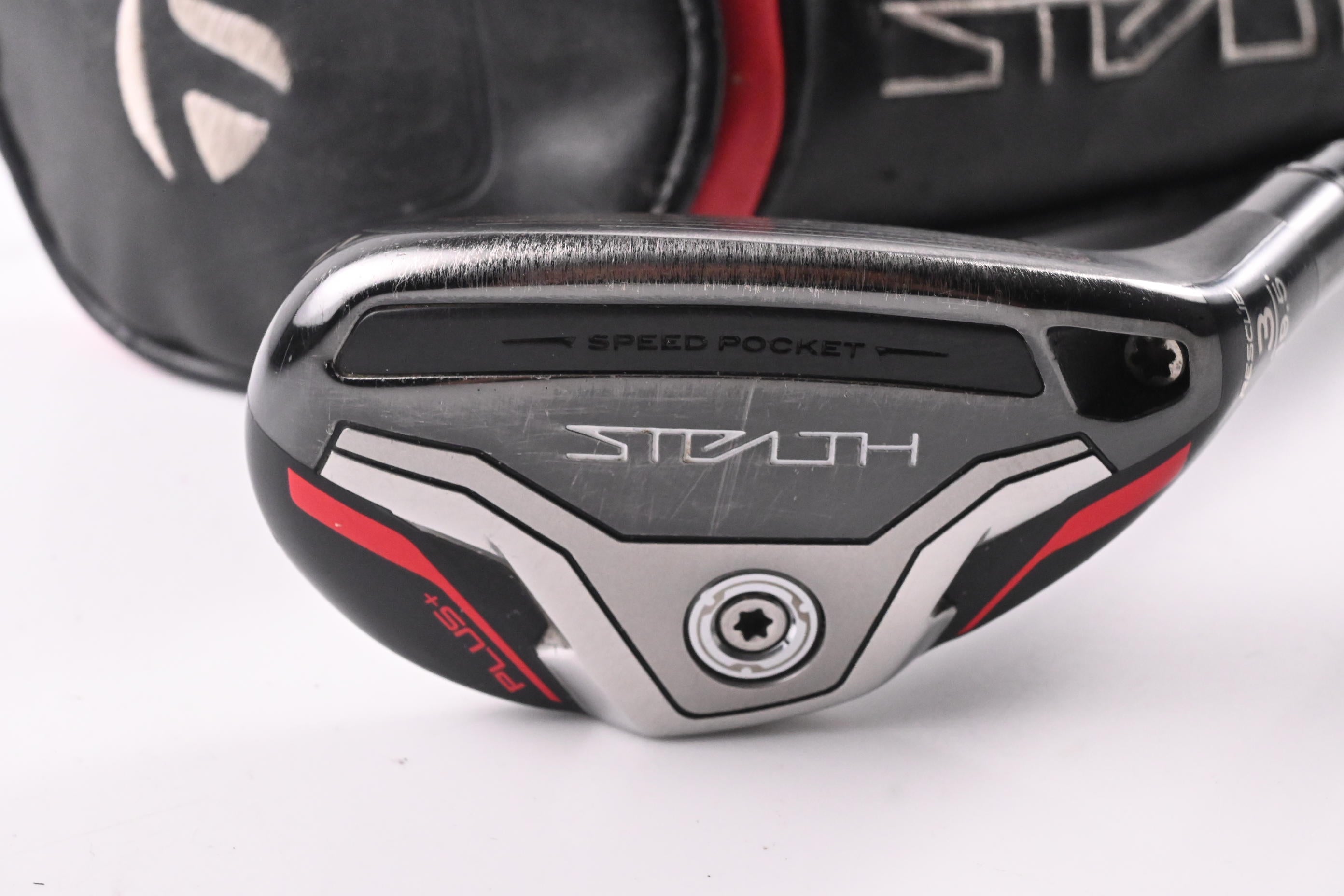Taylormade Stealth Plus #3 Hybrid / 19.5 Degree / Stiff Flex HZRDUS Smoke Red