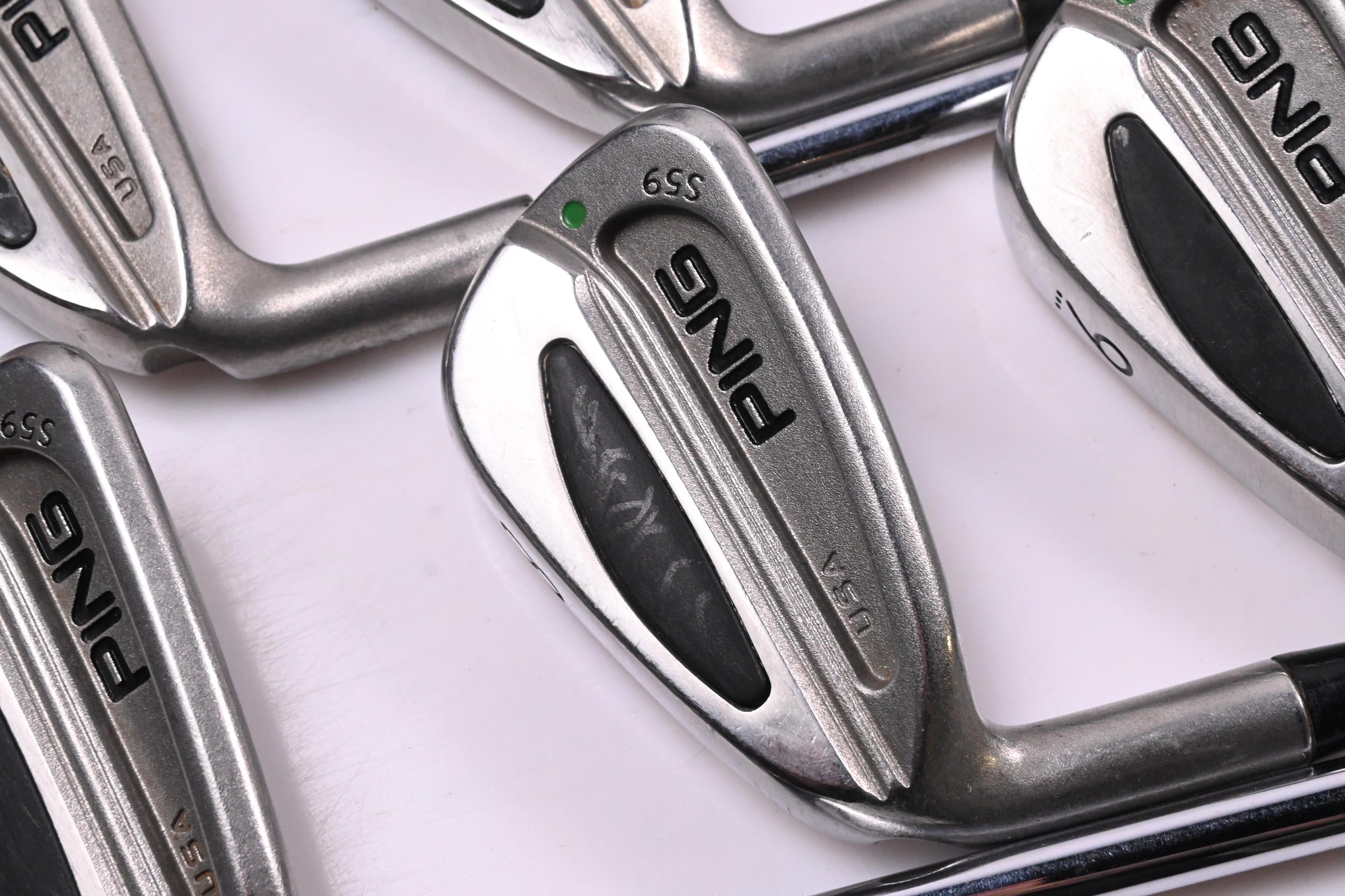 Left Hand Ping S59 Irons / 3-PW / Green Dot / Regular Flex Dynamic Gold R300