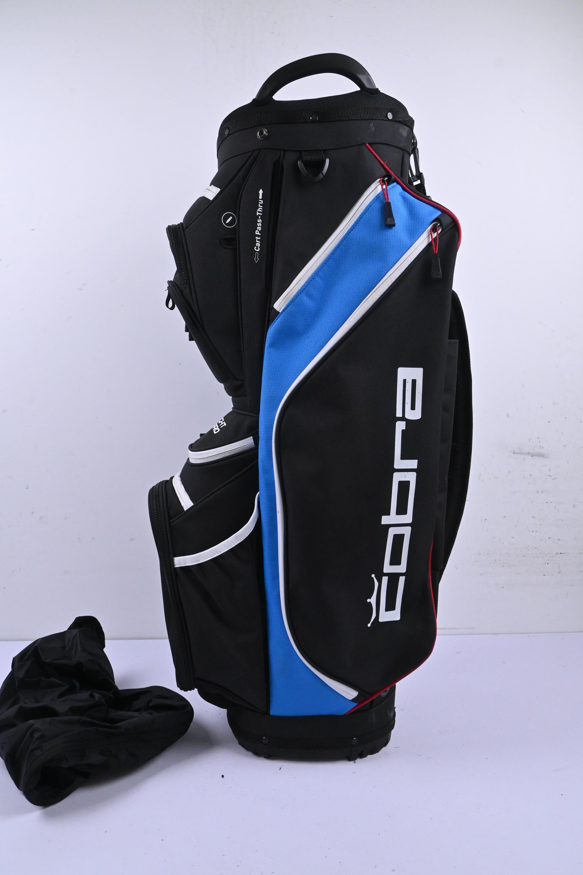Cobra Ultralight Pro Cart Bag / 14-Way Divider / Black & Blue