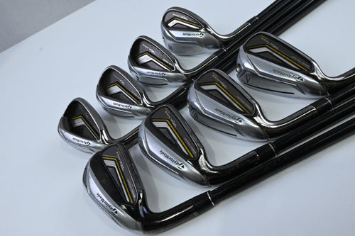 Left Hand Taylormade Rocketbladez Max Irons / 4-PW+SW / Regular Flex Program 55