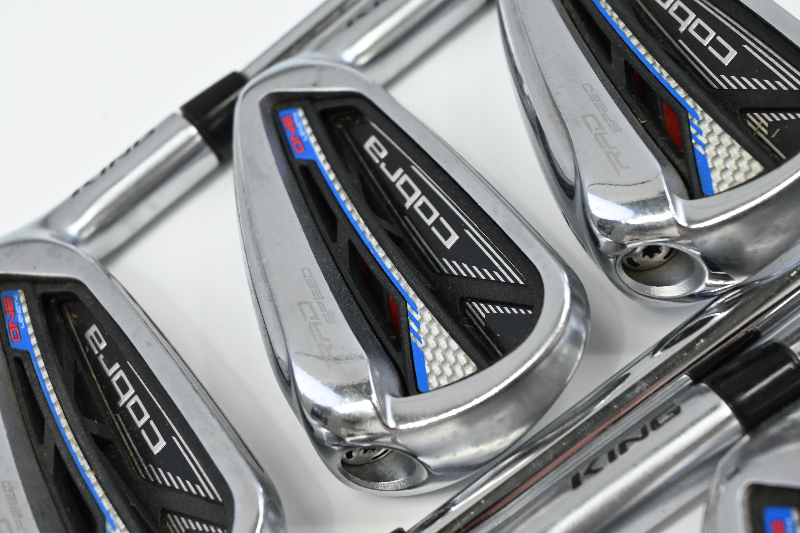 Cobra King Radspeed One Length Irons / 5-PW+GW / Regular Flex KBS Tour 80 Shafts