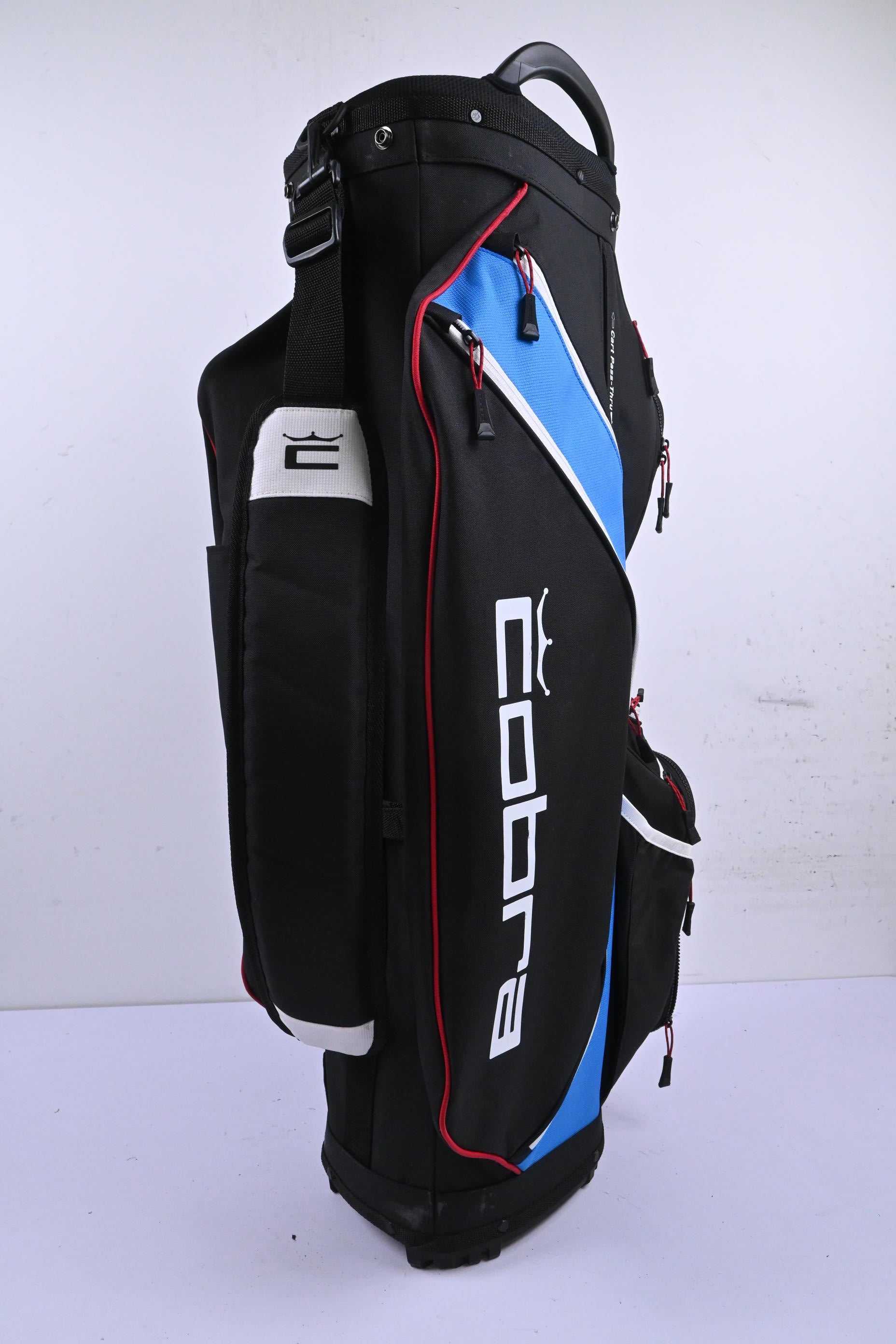 Cobra Ultralight Pro Cart Bag / 14-Way Divider / Black & Blue