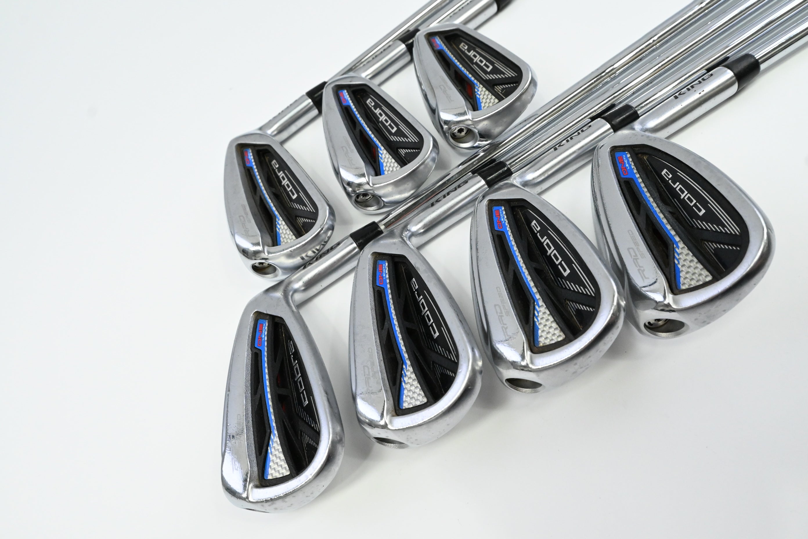 Cobra King Radspeed One Length Irons / 5-PW+GW / Regular Flex KBS Tour 80 Shafts
