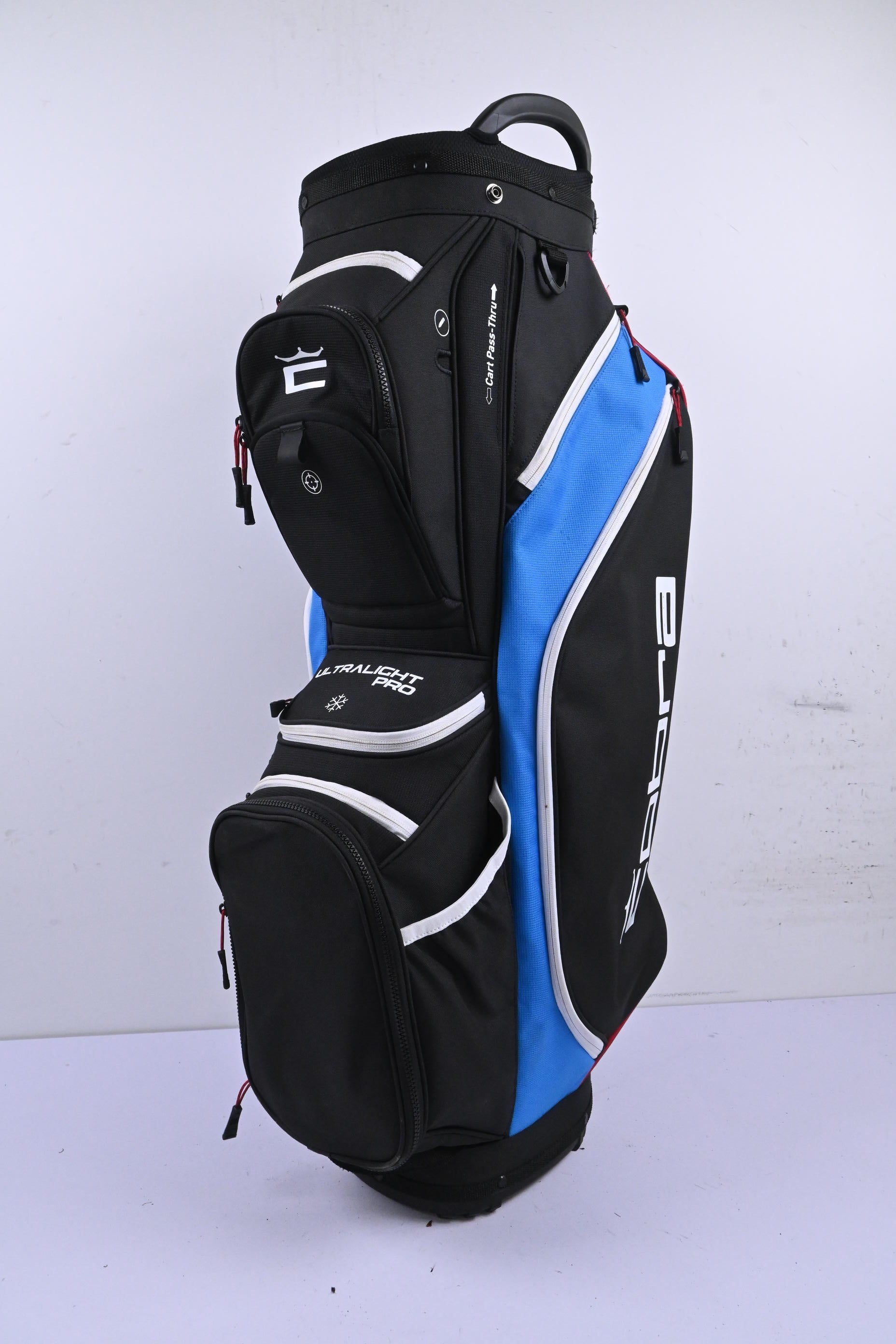Cobra Ultralight Pro Cart Bag / 14-Way Divider / Black & Blue