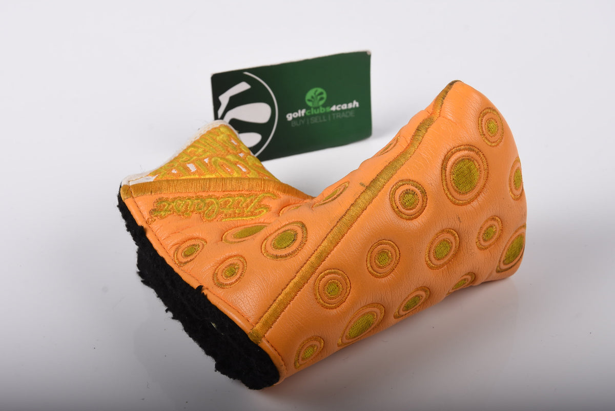 Couvre-head Scotty Cameron 2015 Masters – Peaches And Pins, Neuf En Boîte, Cuir Vert