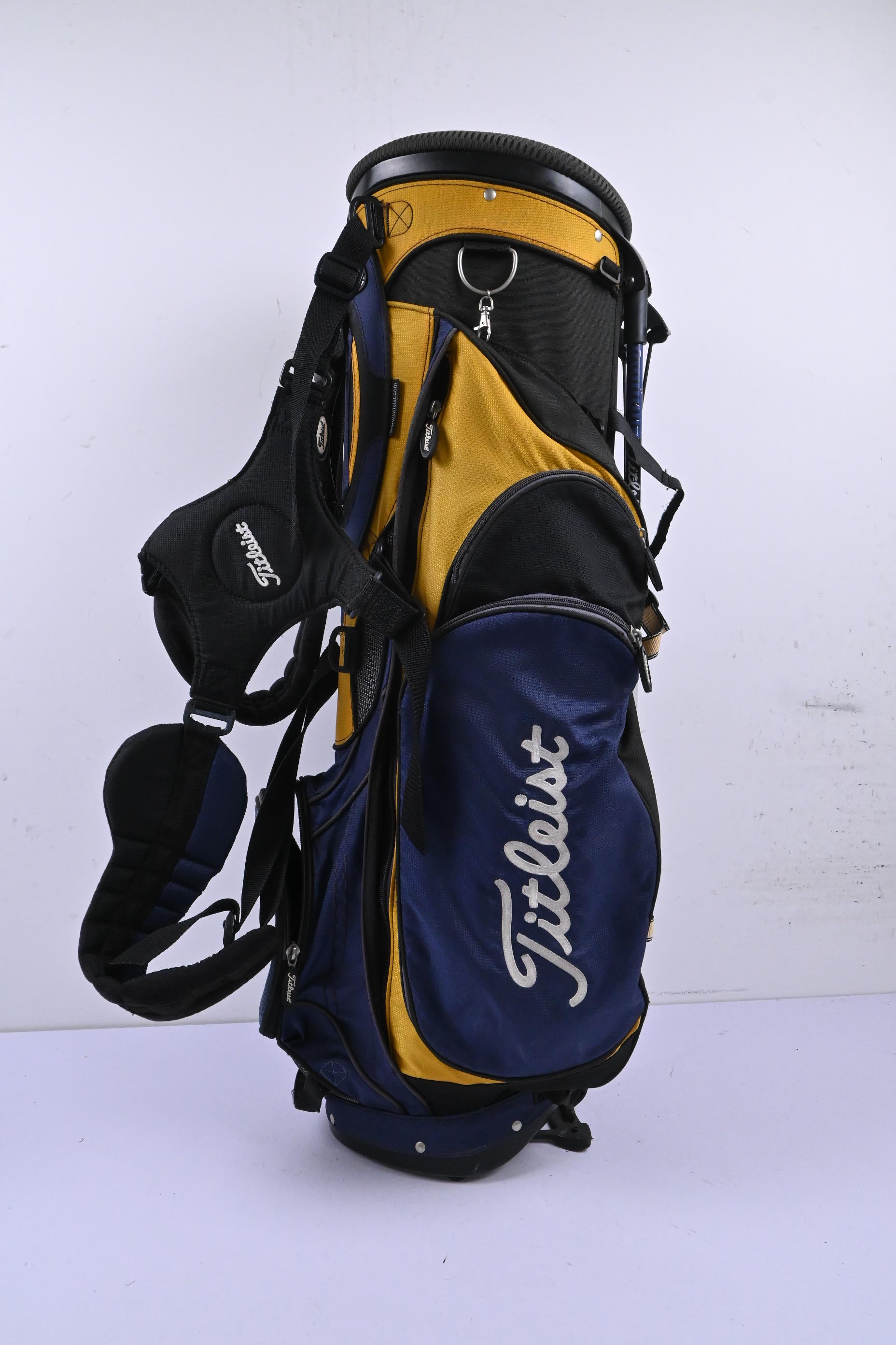 Titleist Stand Bag / 4-Way Divider / Navy, Black & Yellow