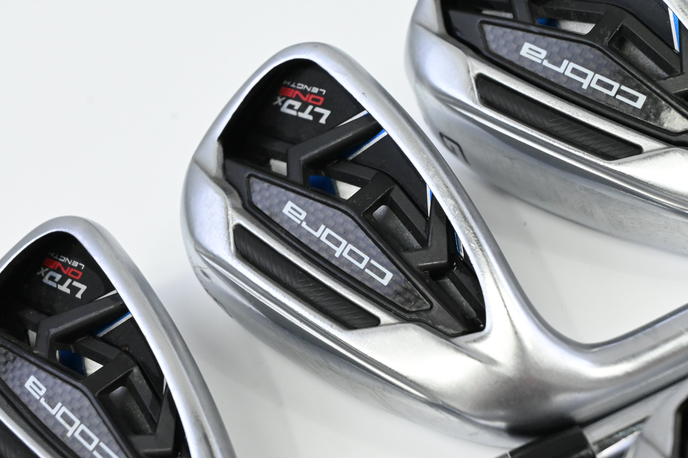 Left Hand Cobra LTDx One Length Irons / 5-PW+GW / Regular Flex KBS Tour 90