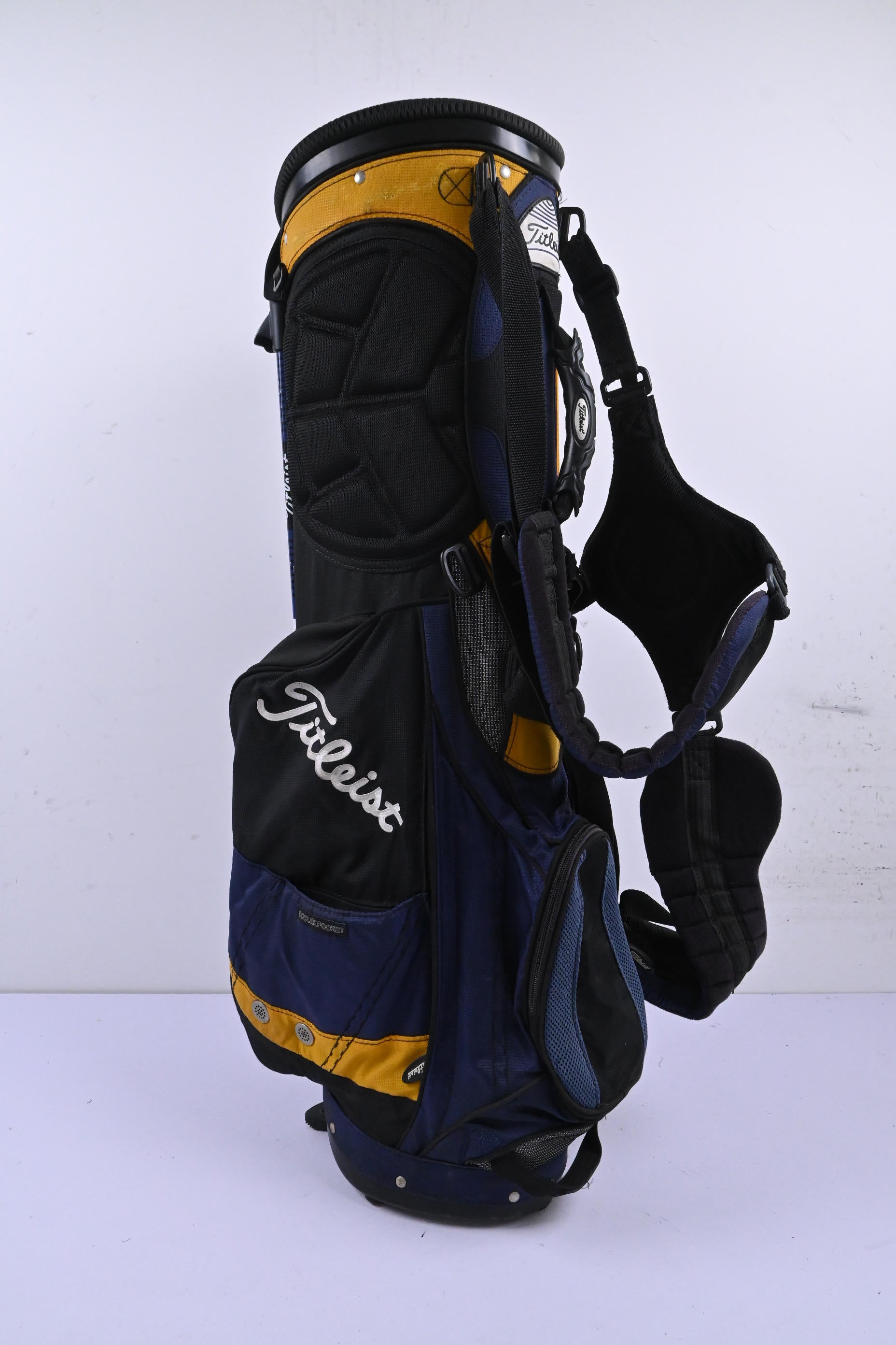 Titleist Stand Bag / 4-Way Divider / Navy, Black & Yellow