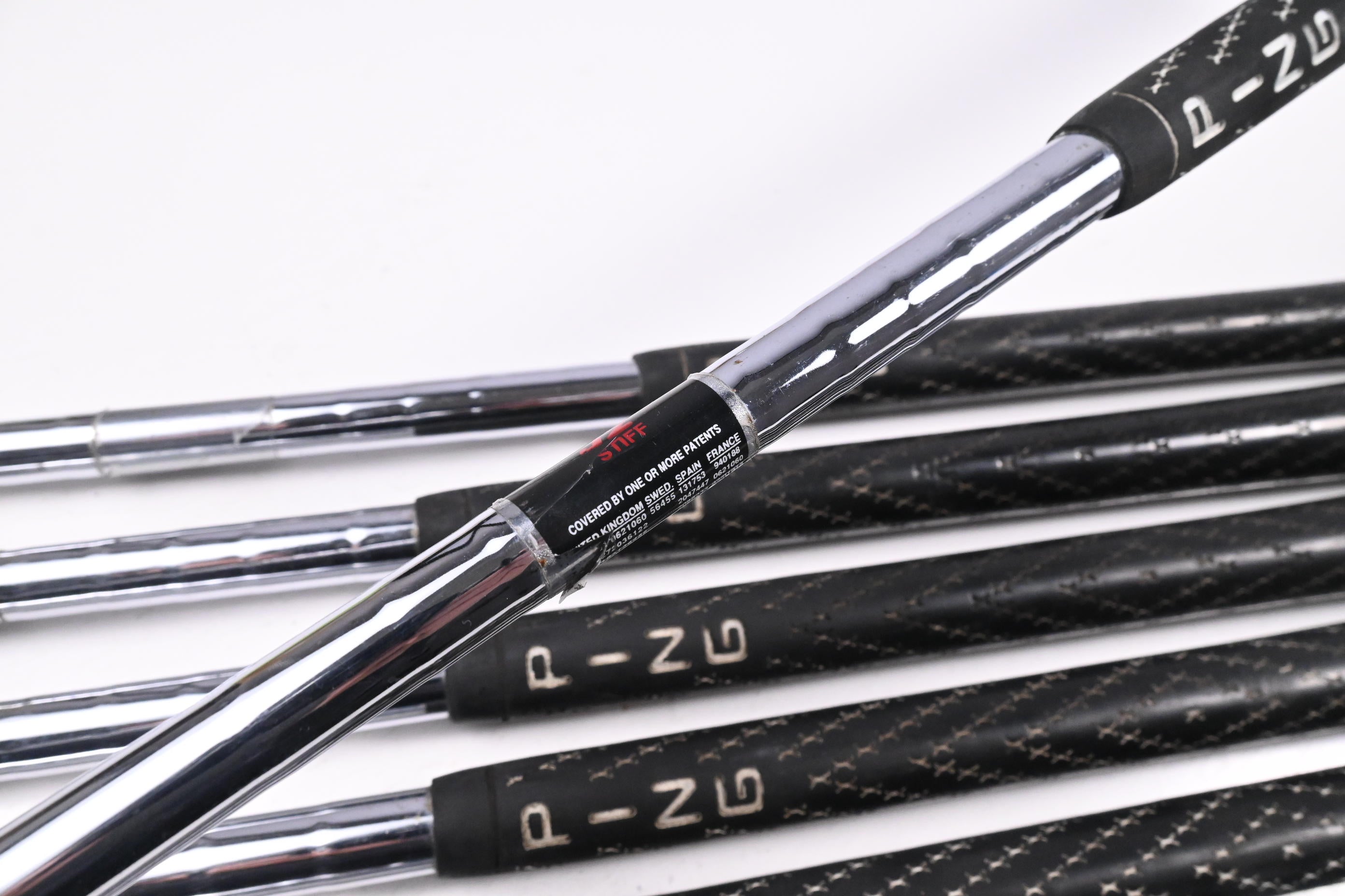 Ping i3 O-Size Irons / 3-PW+SW / White Dot / Stiff Flex Cushin JZ Shafts