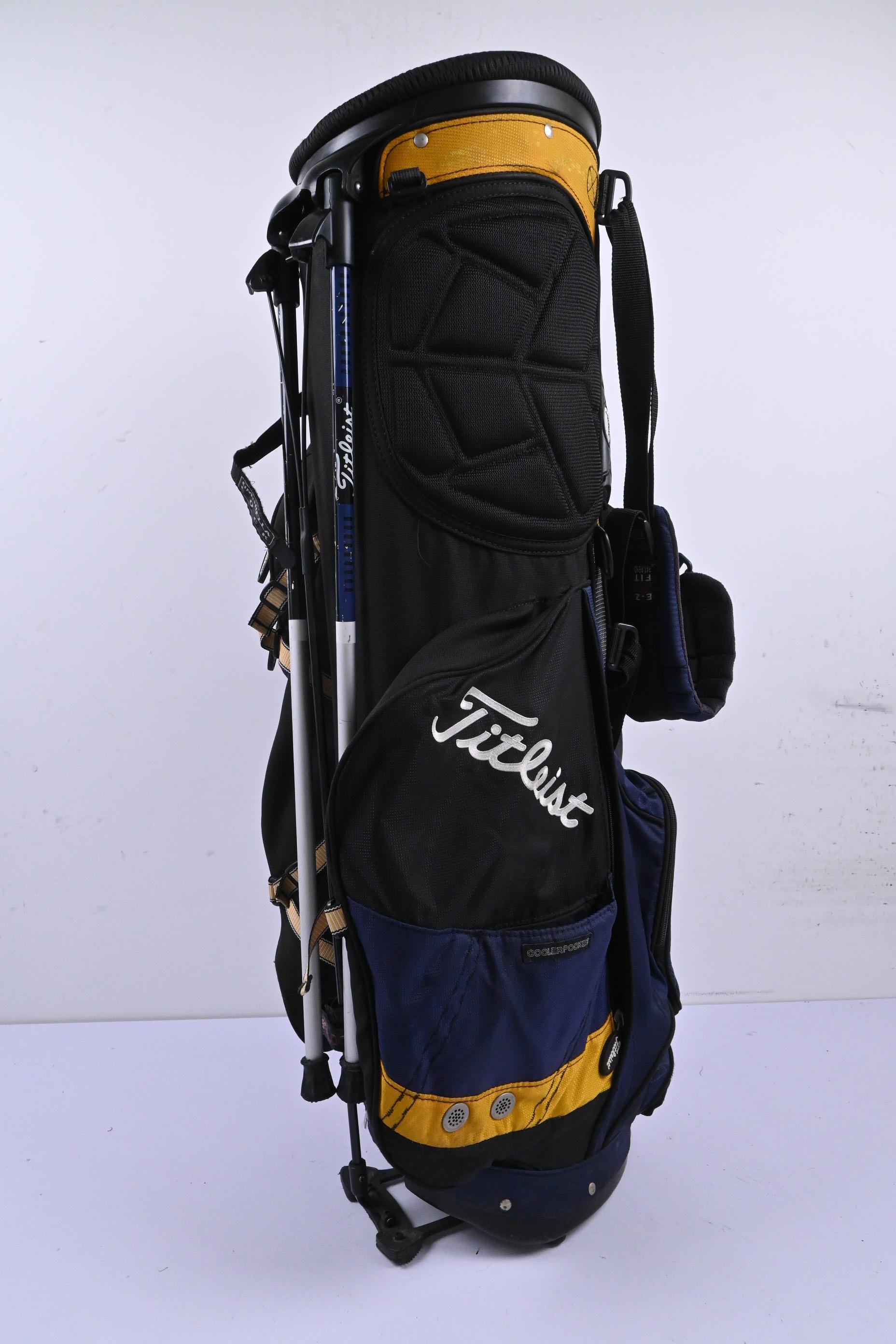 Titleist Stand Bag / 4-Way Divider / Navy, Black & Yellow