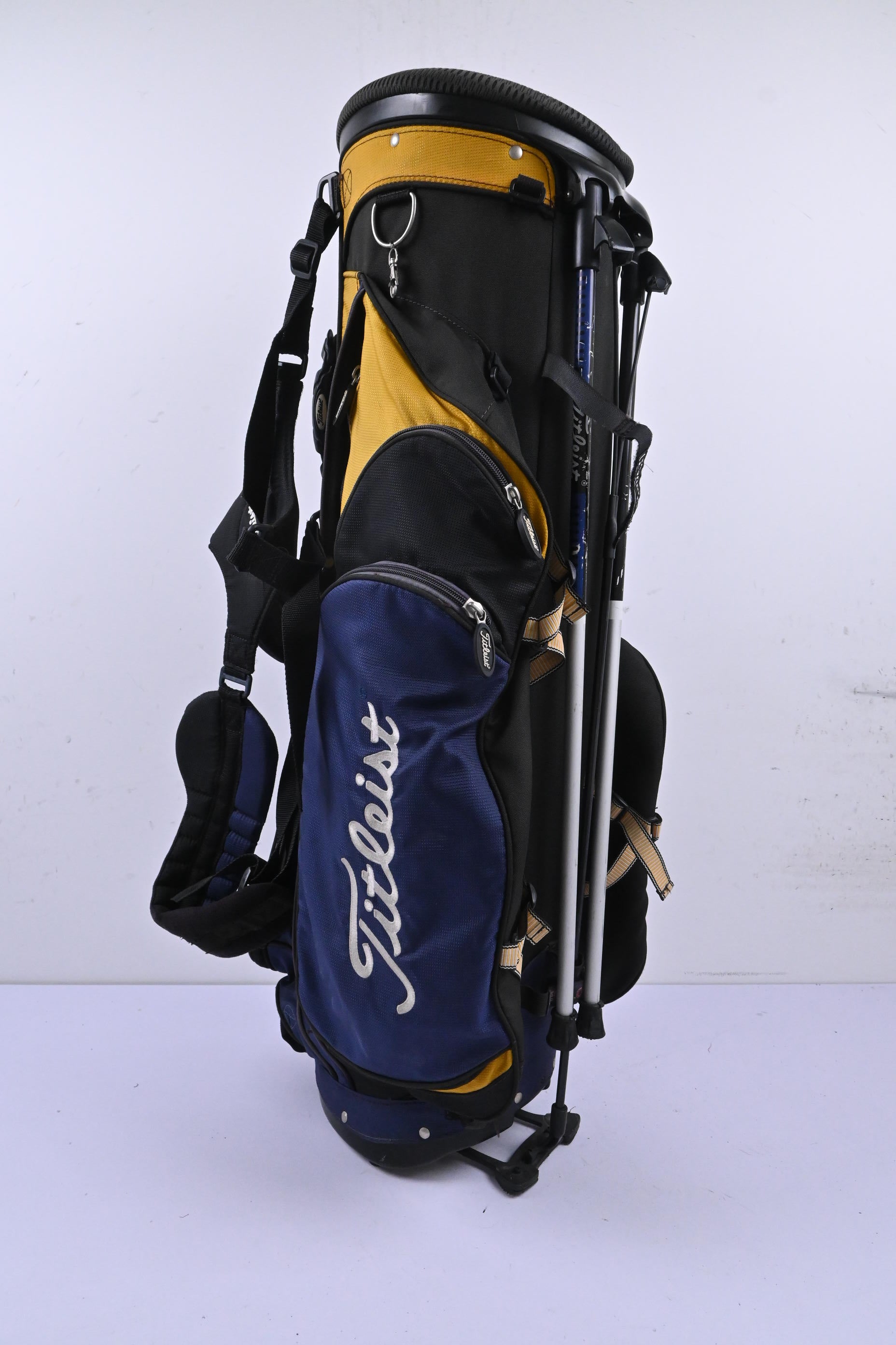 Titleist Stand Bag / 4-Way Divider / Navy, Black & Yellow