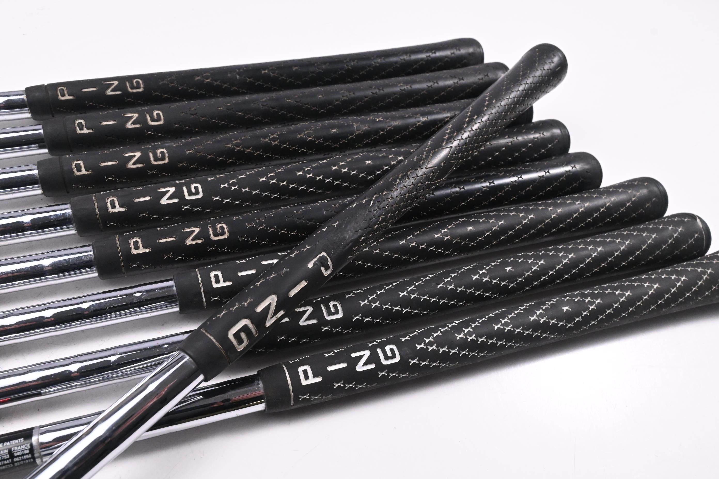 Ping i3 O-Size Irons / 3-PW+SW / White Dot / Stiff Flex Cushin JZ Shafts