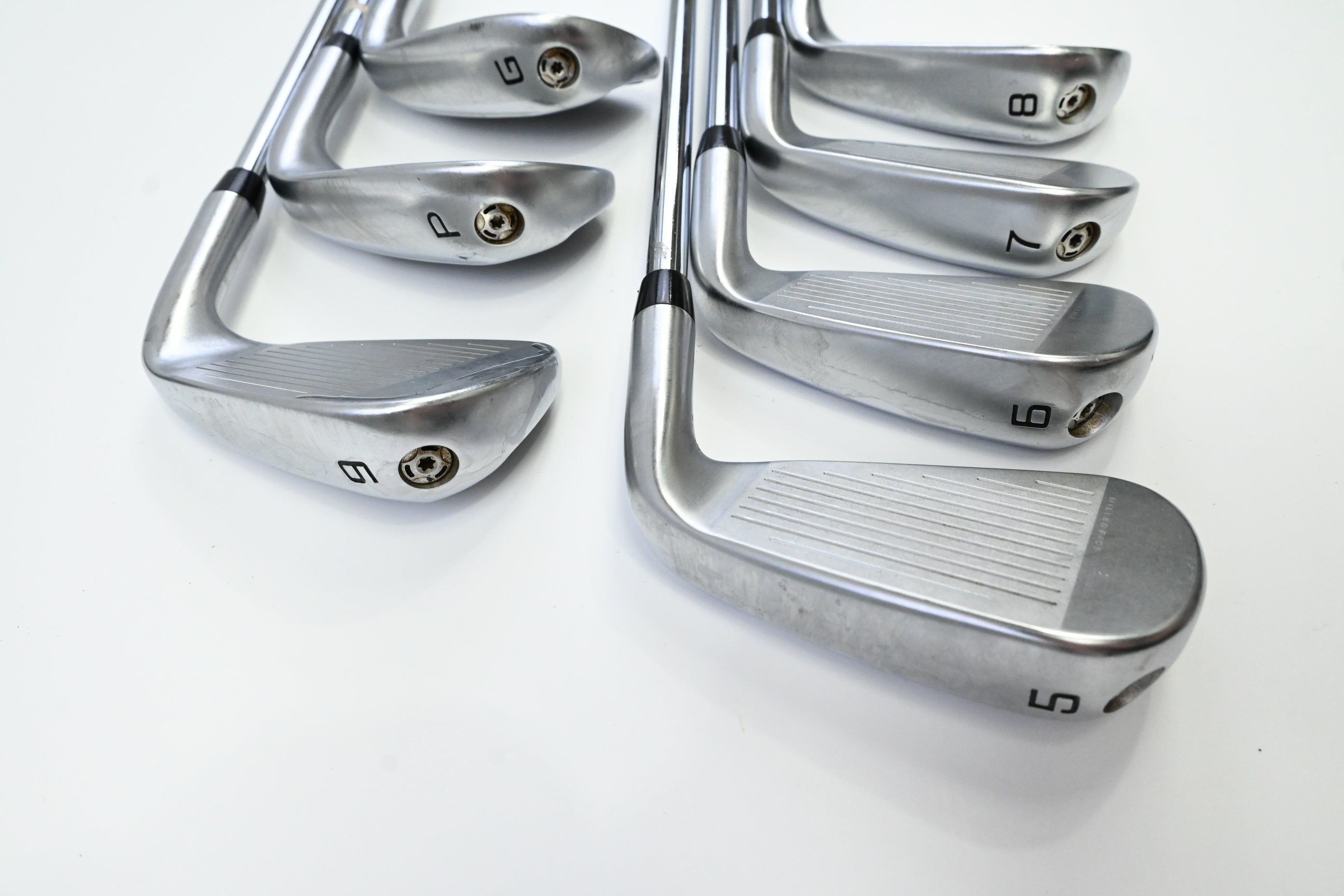 Left Hand Cobra LTDx One Length Irons / 5-PW+GW / Regular Flex KBS Tour 90