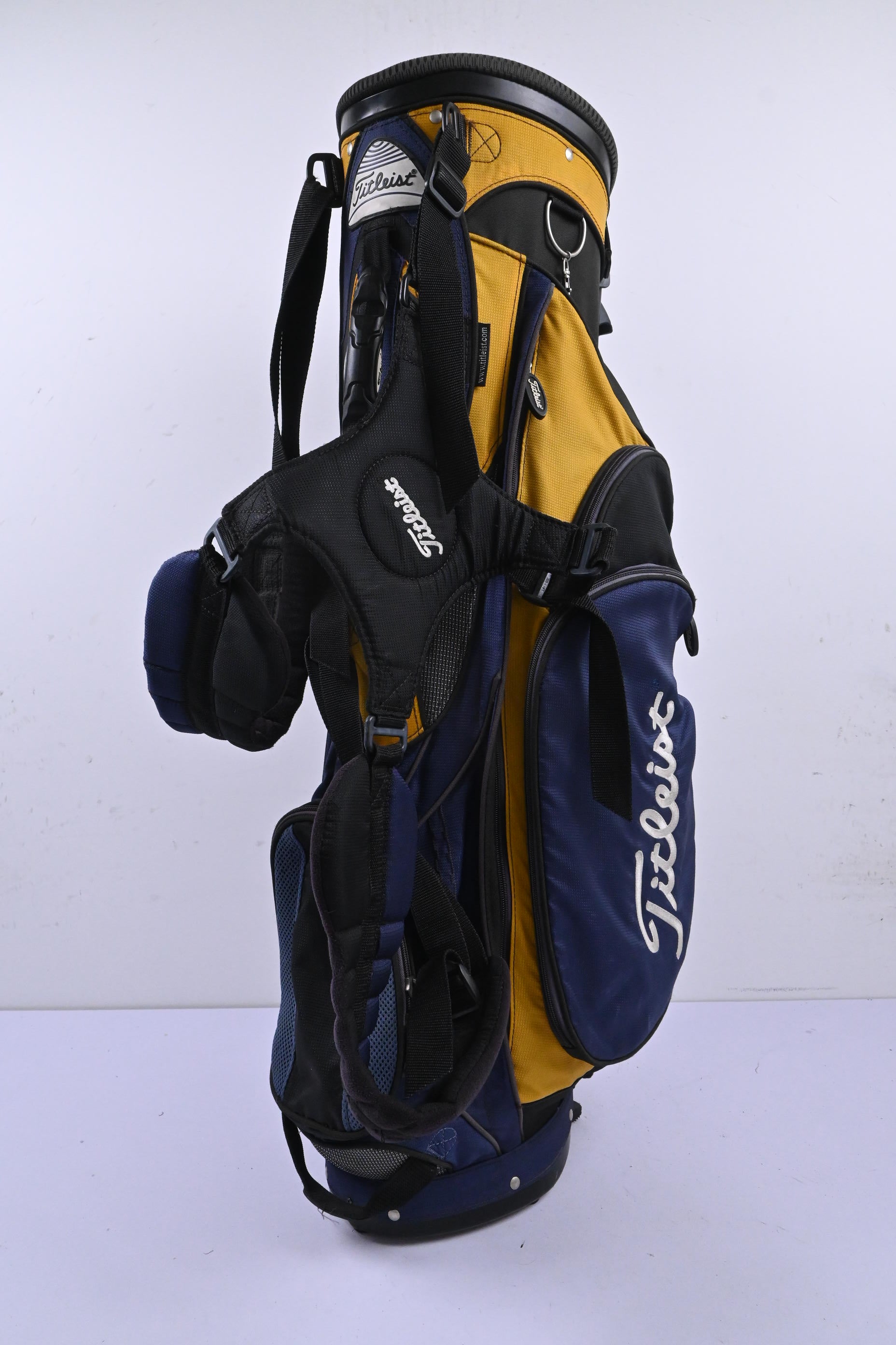 Titleist Stand Bag / 4-Way Divider / Navy, Black & Yellow