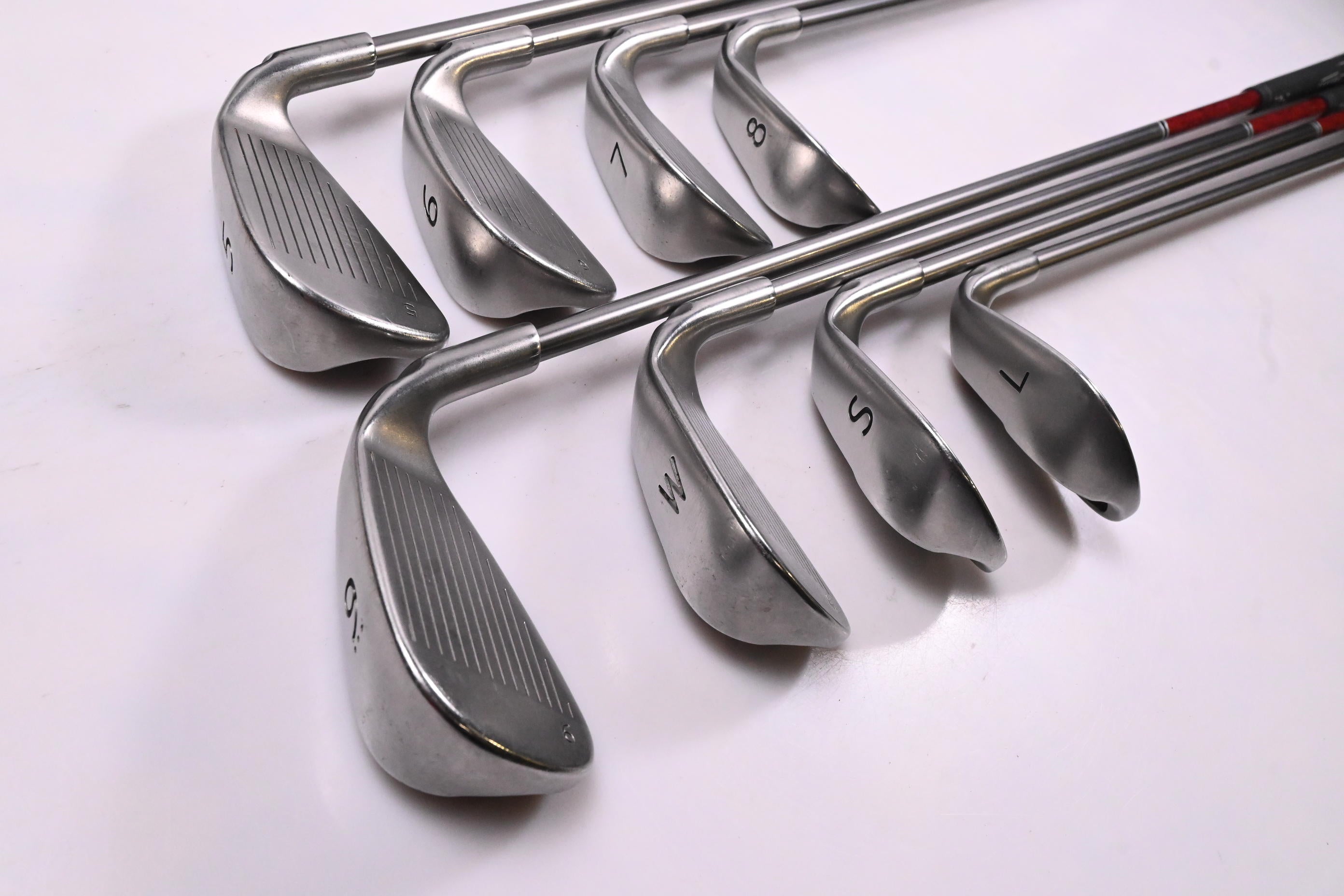Left Hand Ping G20 Irons / 5-PW+SW+LW / Blue Dot / Senior Flex Ping TFC 169