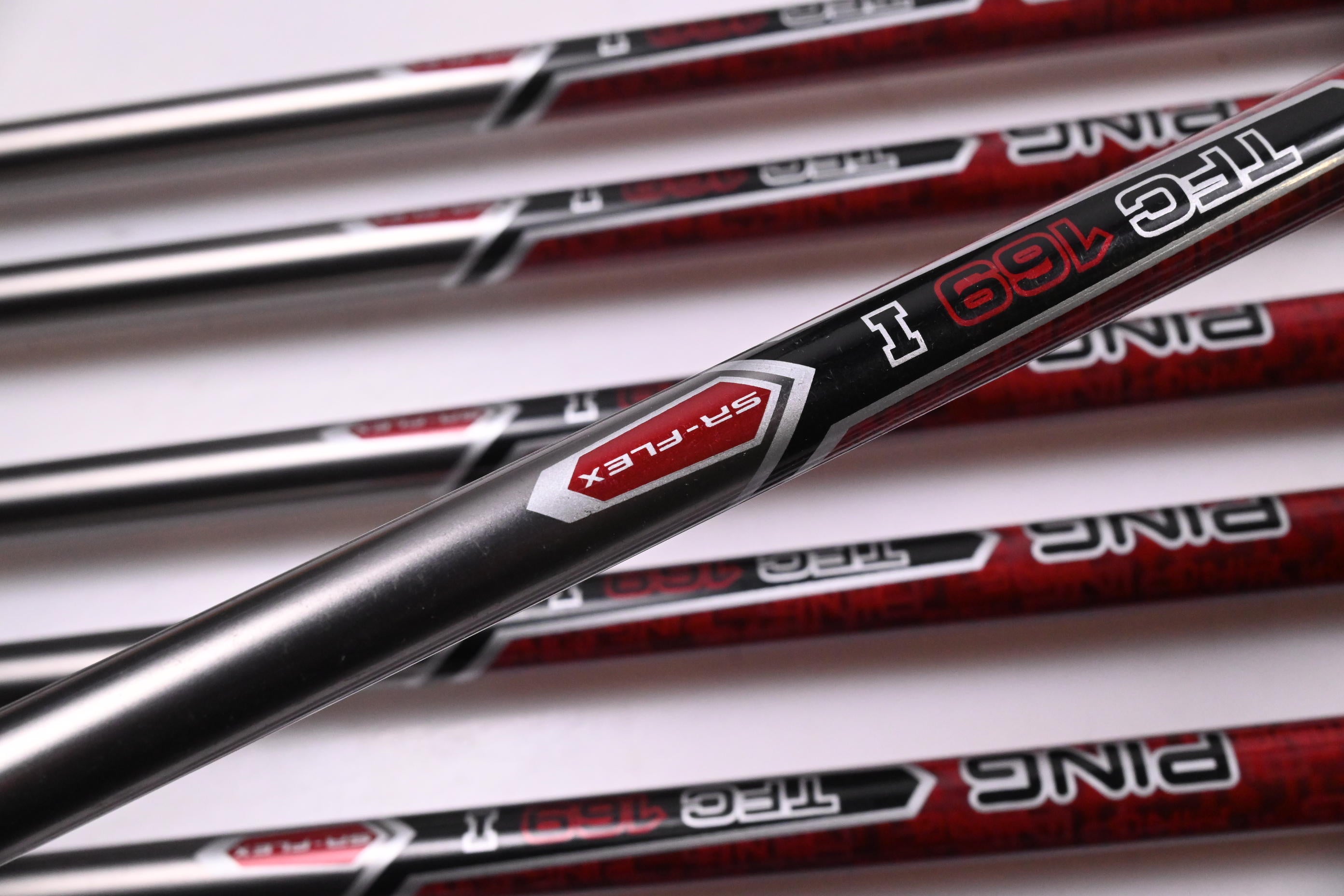 Left Hand Ping G20 Irons / 5-PW+SW+LW / Blue Dot / Senior Flex Ping TFC 169