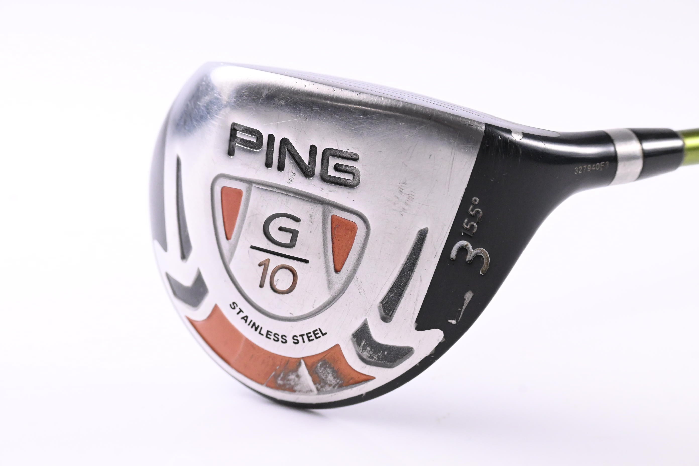 Ping G10 #3 Wood / 15.5 Degree / Stiff Flex Aldila NV Green 75 Shaft