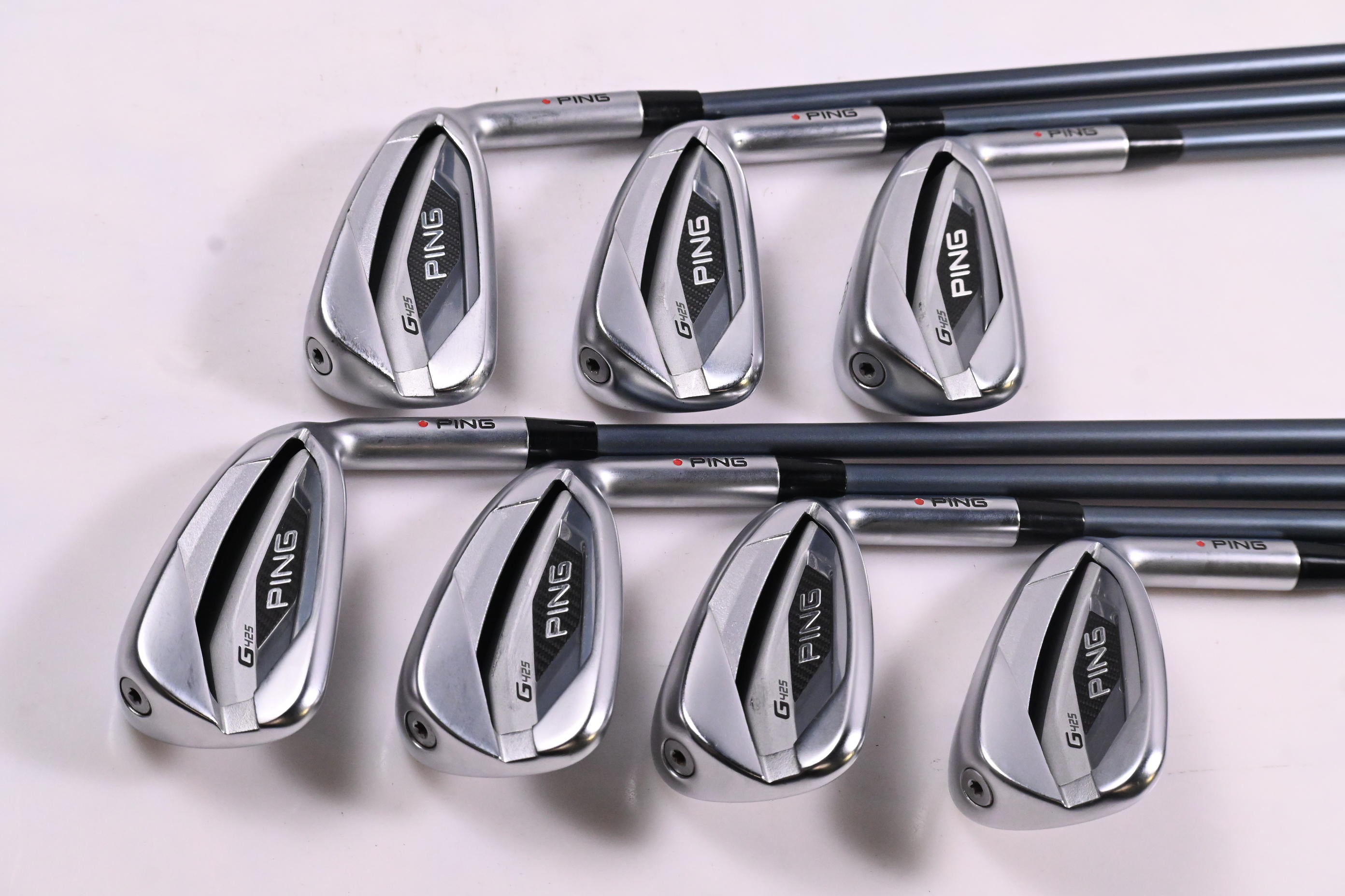 Ping G425 Irons / 4-PW / Red Dot / Senior Flex Ping Alta CB Slate Shafts