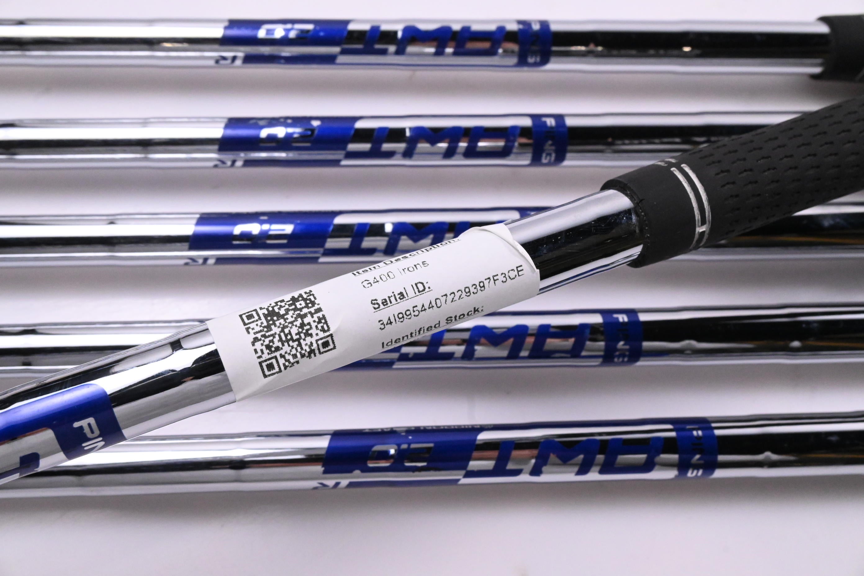 Ping G400 Irons / 7-PW+SW+LW / Green Dot / Regular Flex Ping AWT 2.0 Shafts