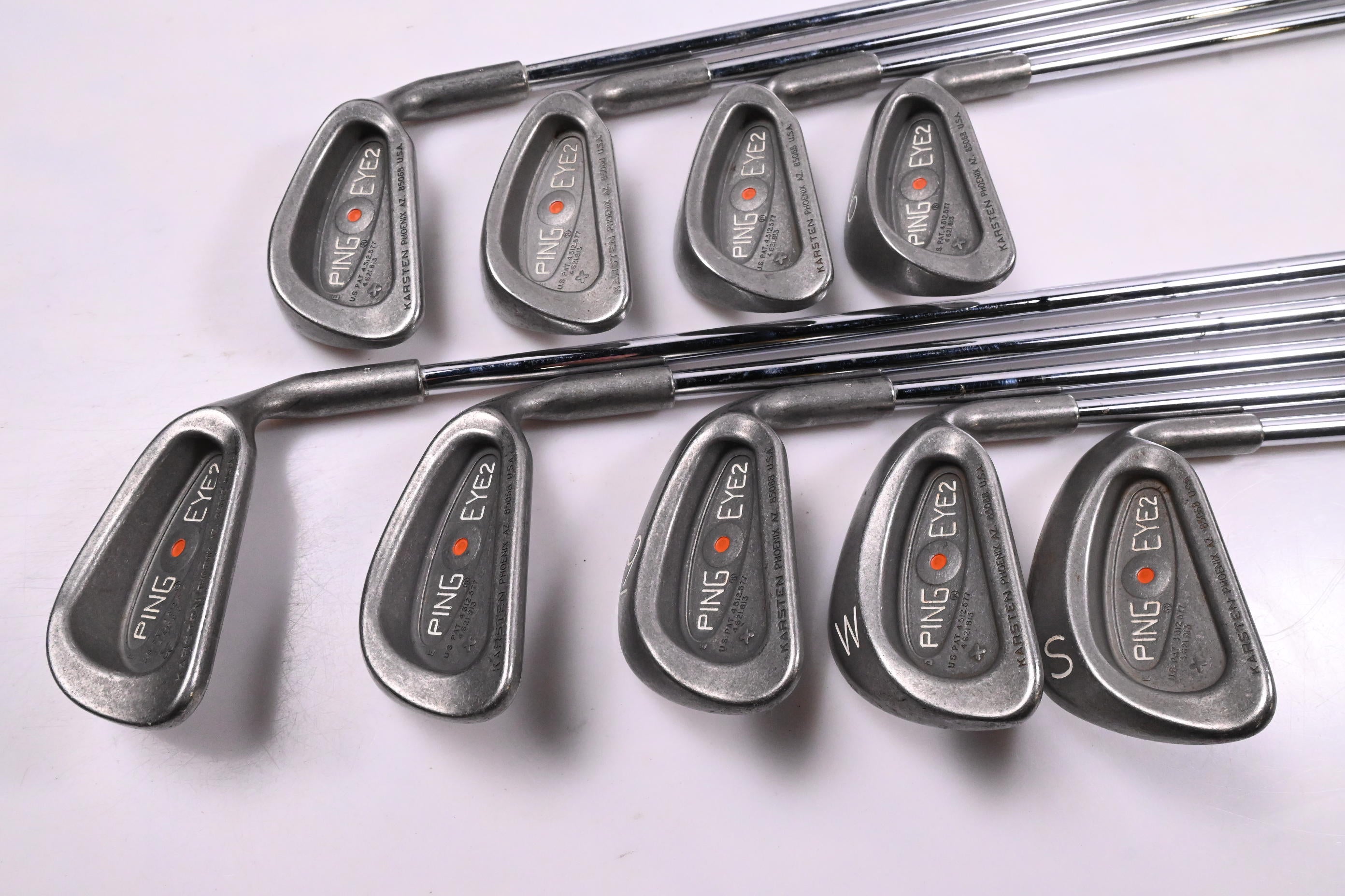 Ping Eye 2 + Irons / 3-PW+SW / Orange Dot / Stiff Flex Ping JZ Shafts