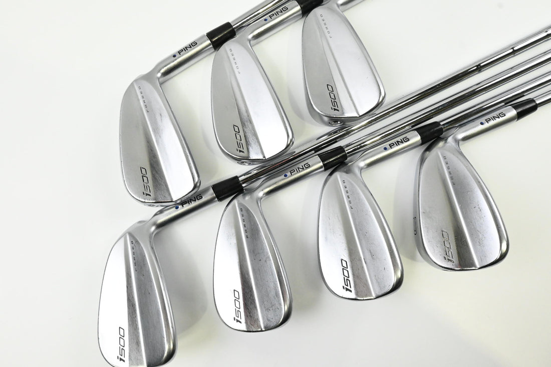 Ping i500 Irons / 5-PW+UW / Blue Dot / Stiff Flex Ping AWT 2.0 Shafts
