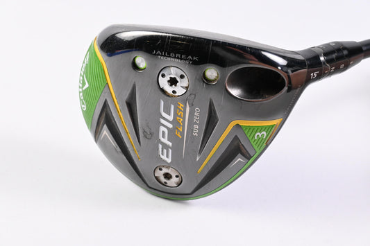 Callaway Epic Flash #3 Wood / 15 Degree / X-Flex Project X Hzrdus Black 75 Shaft