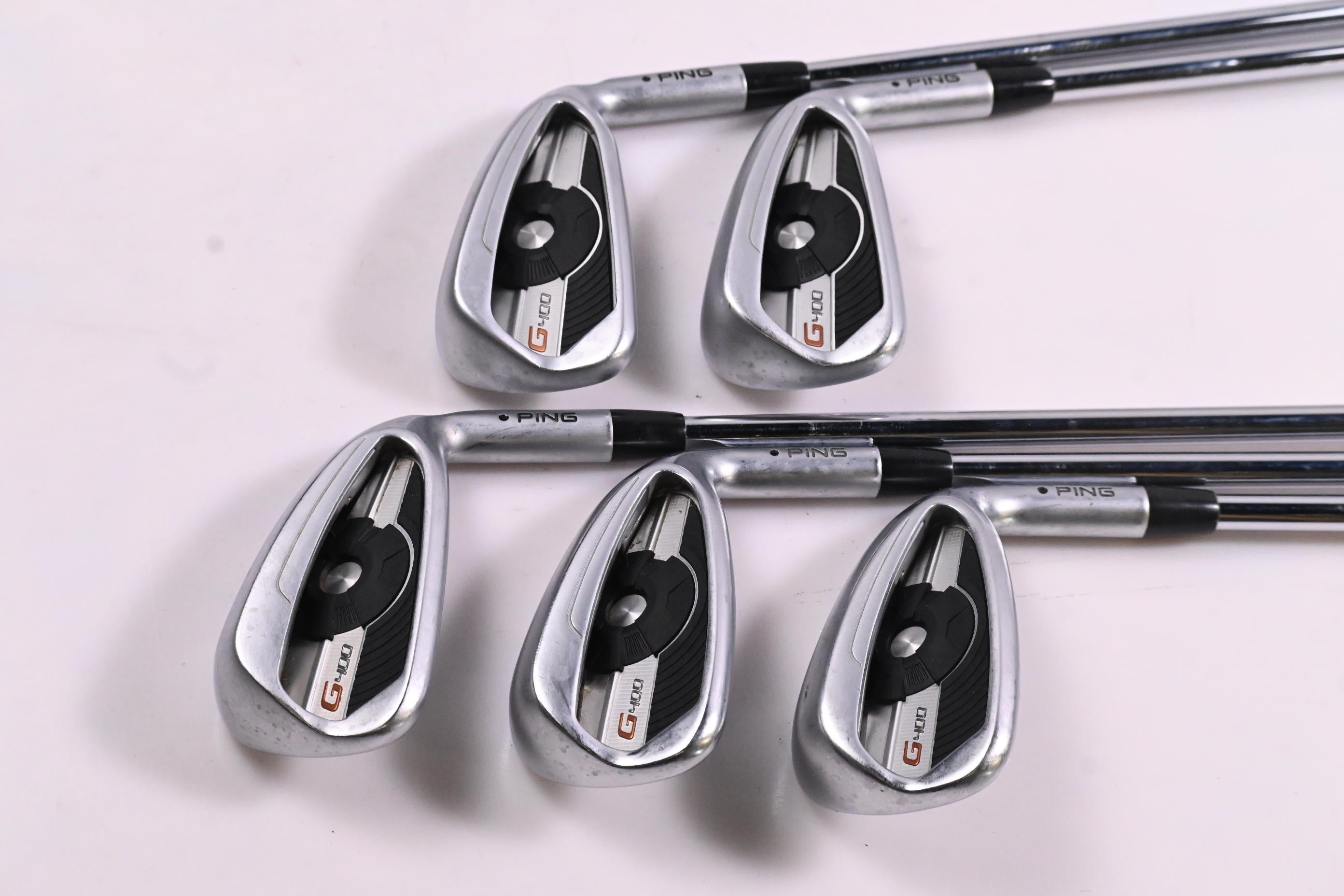 Ping G400 Irons / 5-9i / Black Dot / Regular Flex Ping AWT 2.0 Shafts
