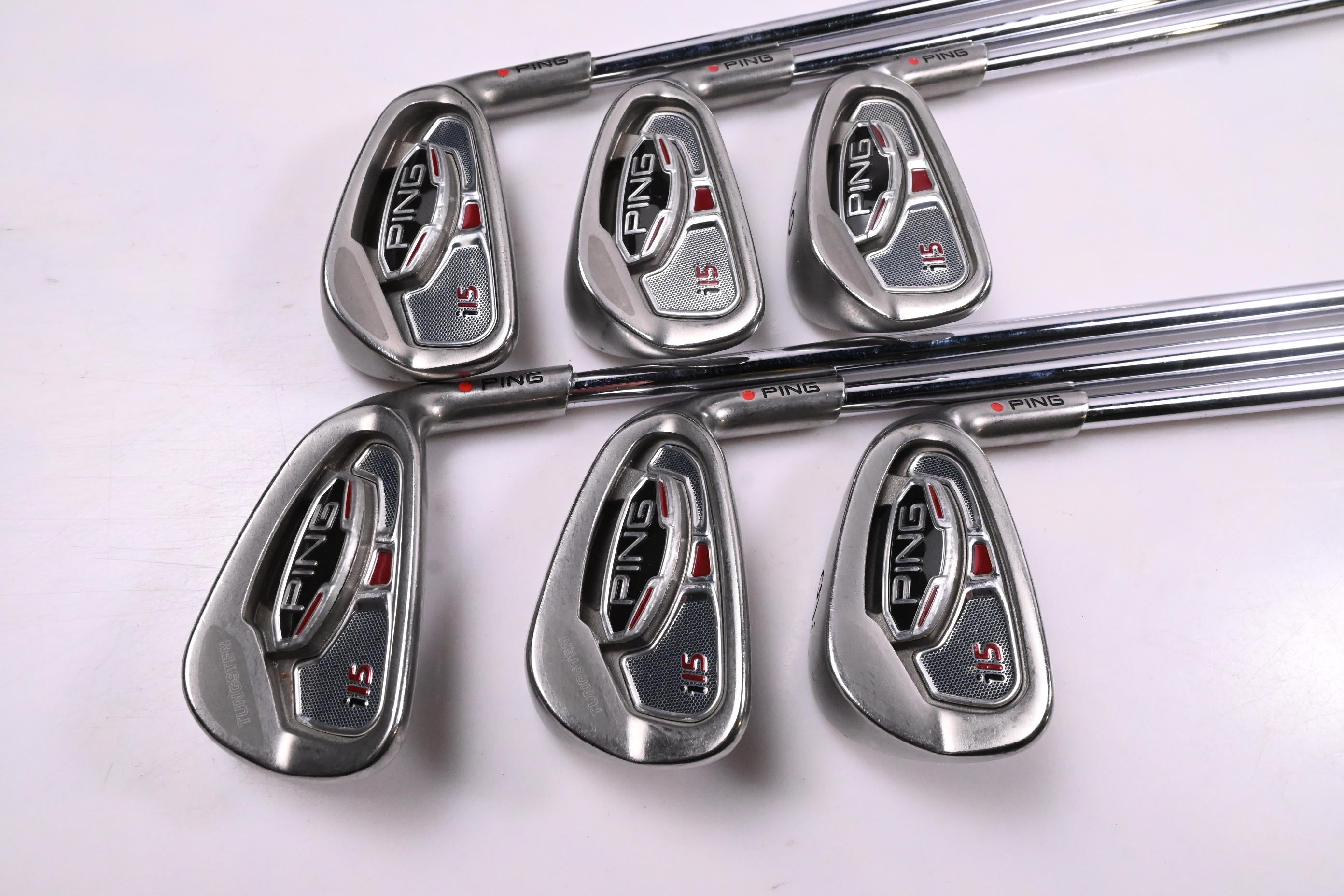 Ping i15 Irons / 4-9i / Red Dot / Regular Flex Ping AWT Shafts