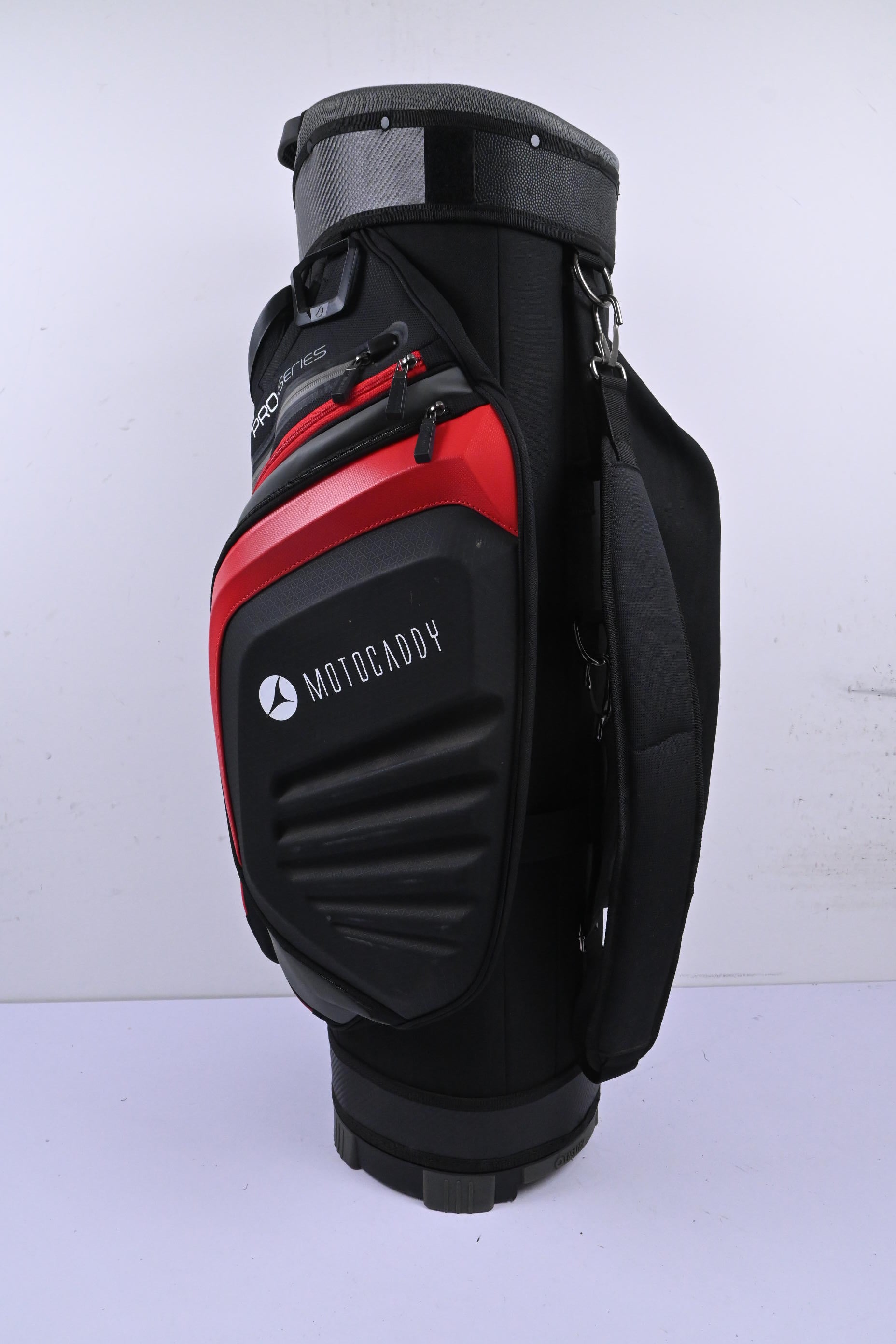 Powakaddy Pro Series Cart Bag / 14-Way Divider / Black, Grey & Red