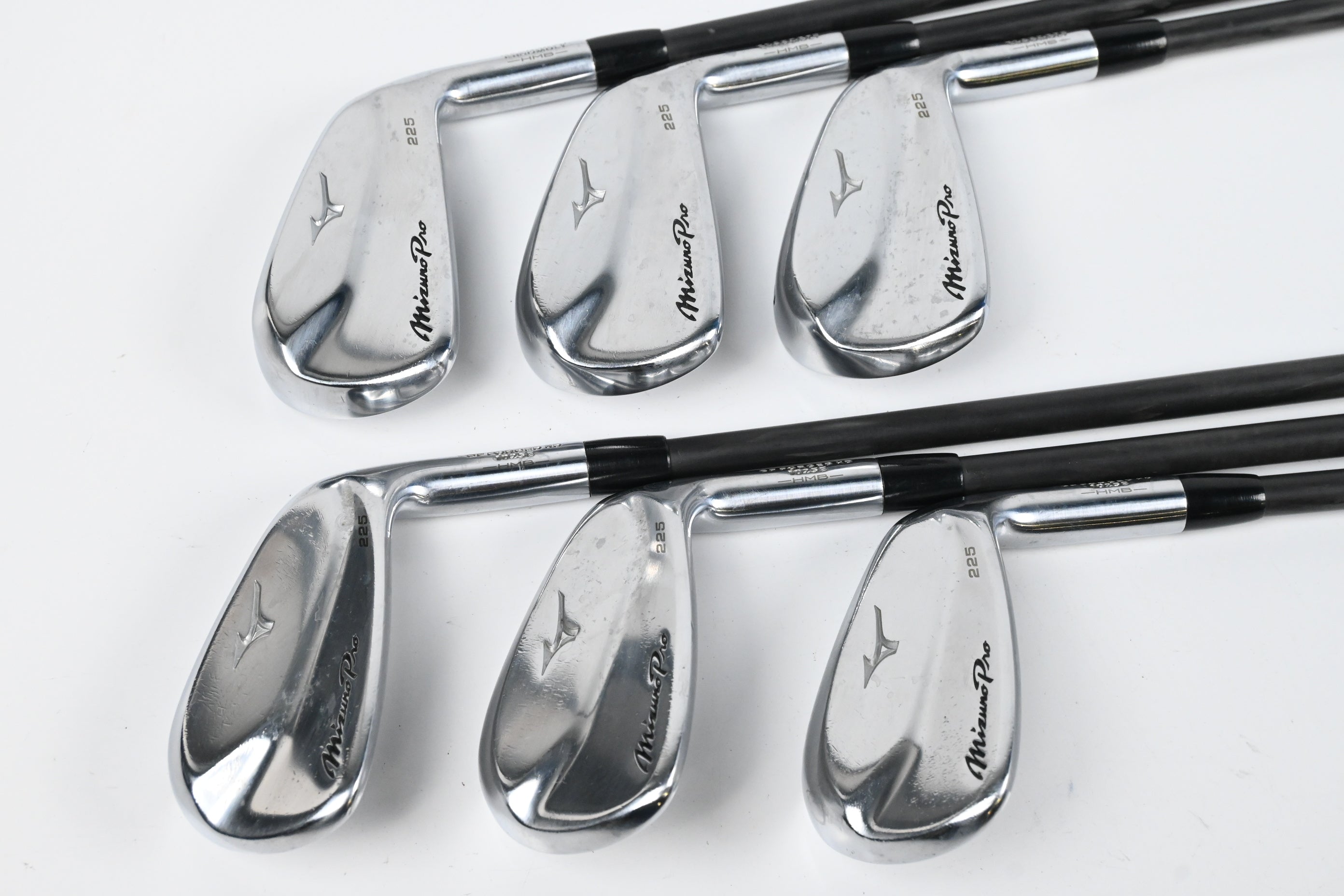 Mizuno Pro 225 Irons / 6-PW+GW / Regular Flex VA Composite Baddazz 65 Shafts