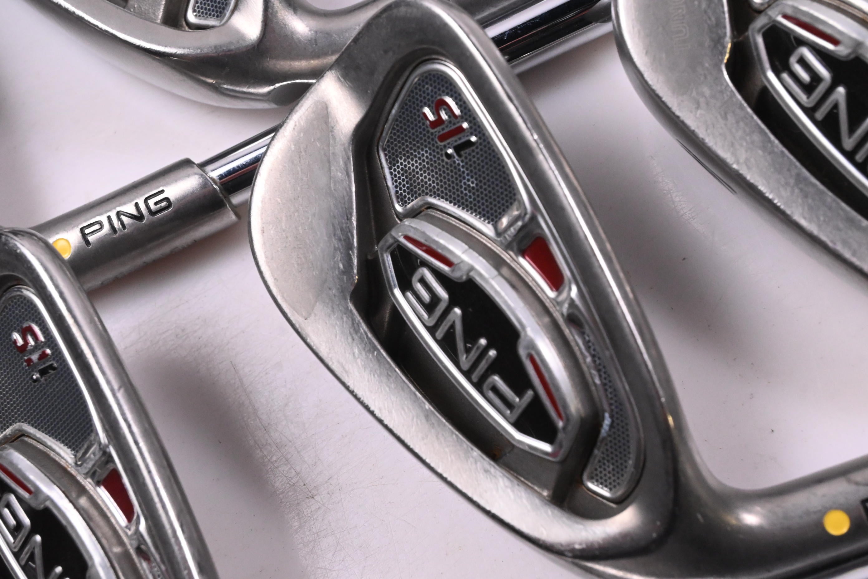 Left Hand Ping i15 Irons / 5-PW / Yellow Dot / Regular Flex Ping AWT Shafts