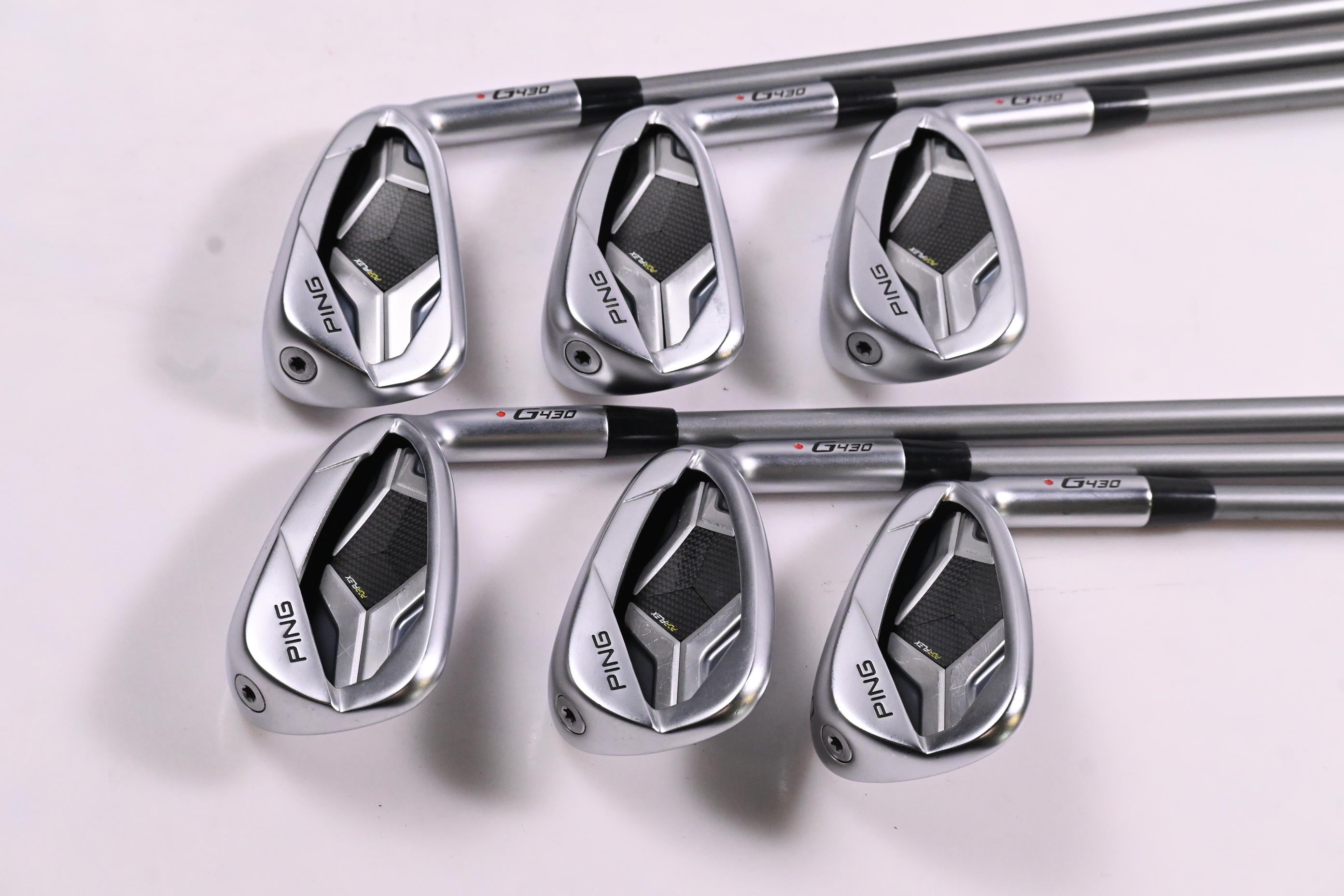 Ping G430 Irons / 6-PW+45° / Red Dot / Senior Flex Ping Alta Quick 35 Shafts
