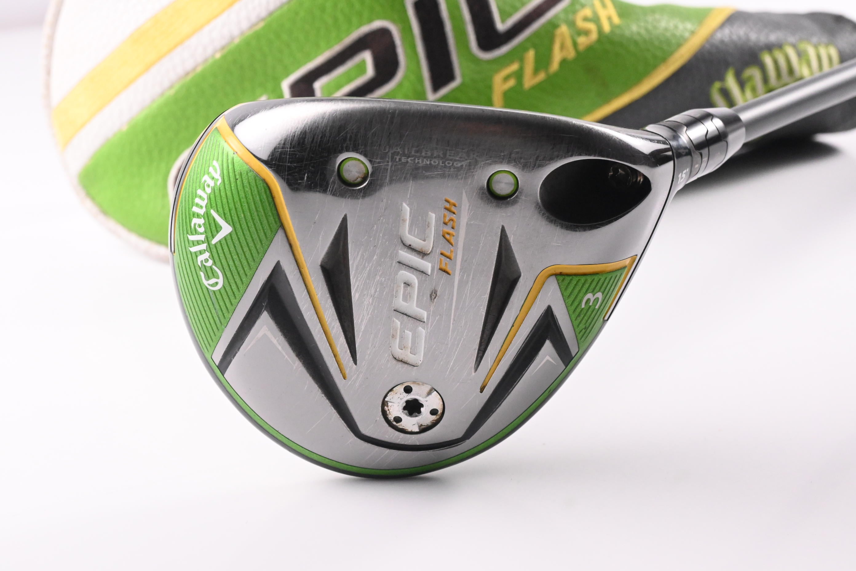 Callaway Epic Flash #3 Wood / 15 Degree / Stiff Flex HZRDUS Smoke Black 70 Shaft