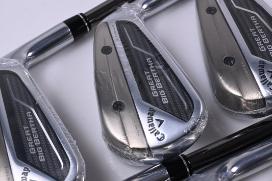 Callaway Great Big Bertha 2023 Irons / 6-PW+SW / Regular Flex Helium Nanocore 60