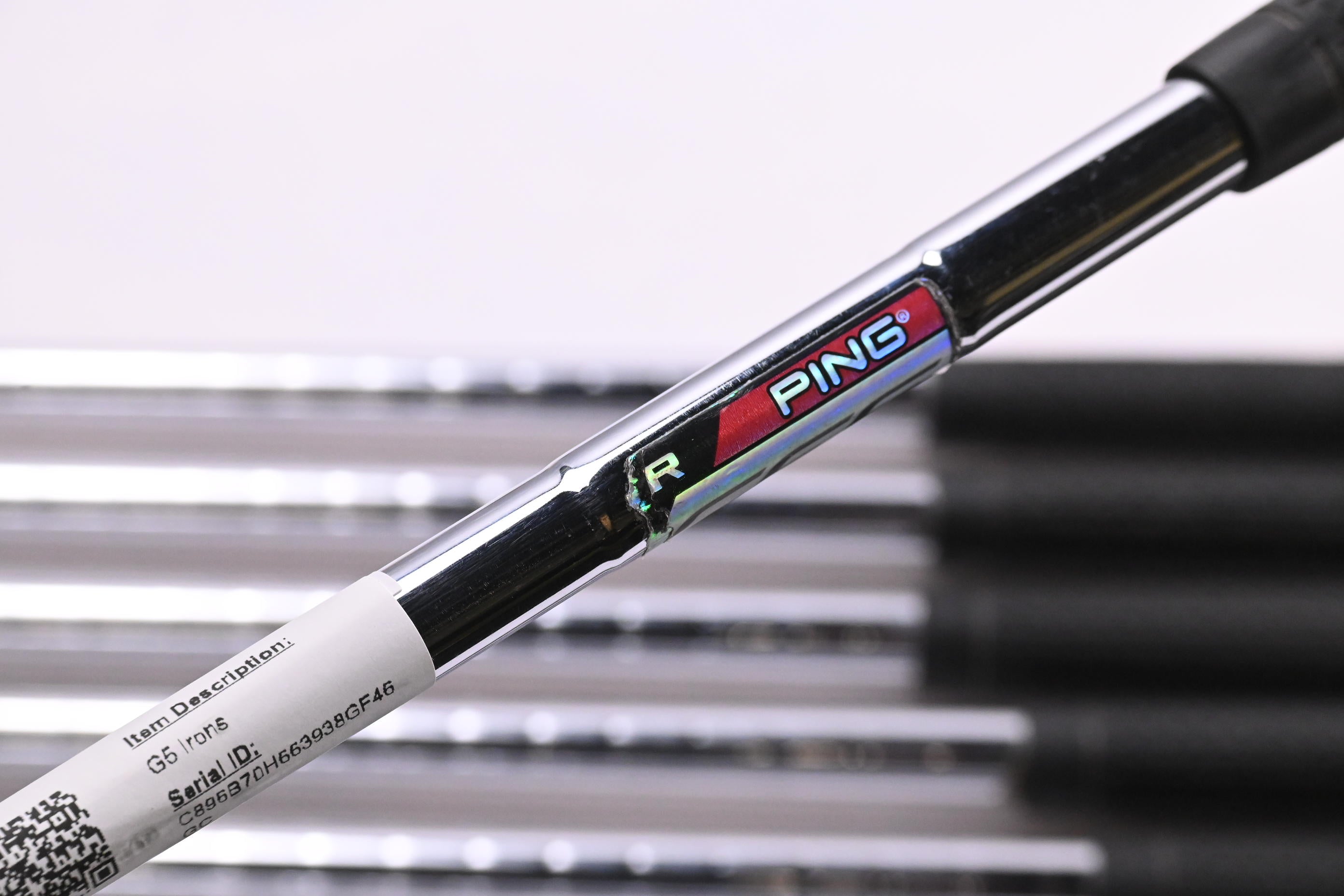 Ping G5 Irons / 3-PW+SW / Red Dot / Regular Flex Ping CFS Shafts