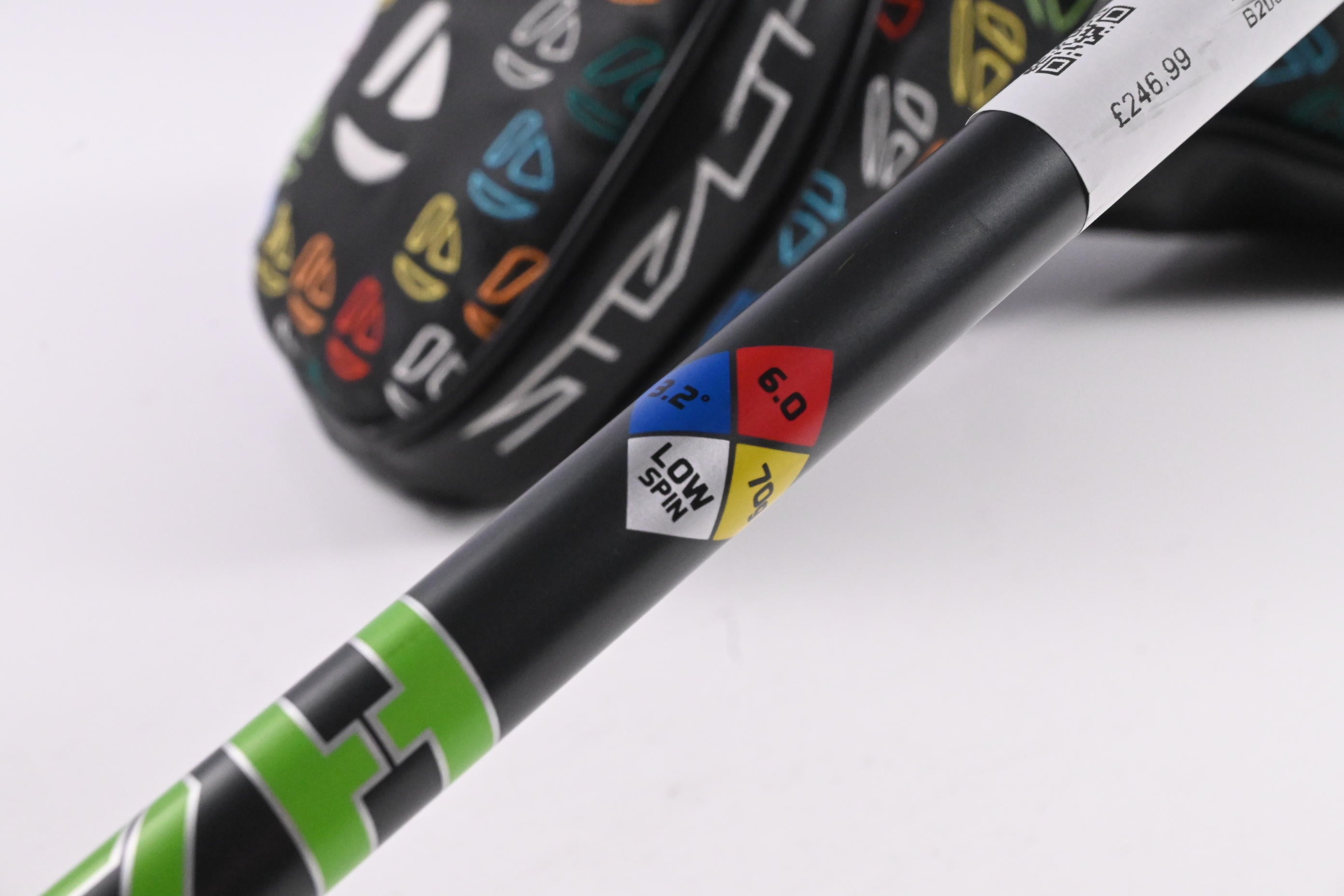 Taylormade Stealth Plus Driver / 9 Degree / Stiff Flex HZRDUS Smoke Green 70