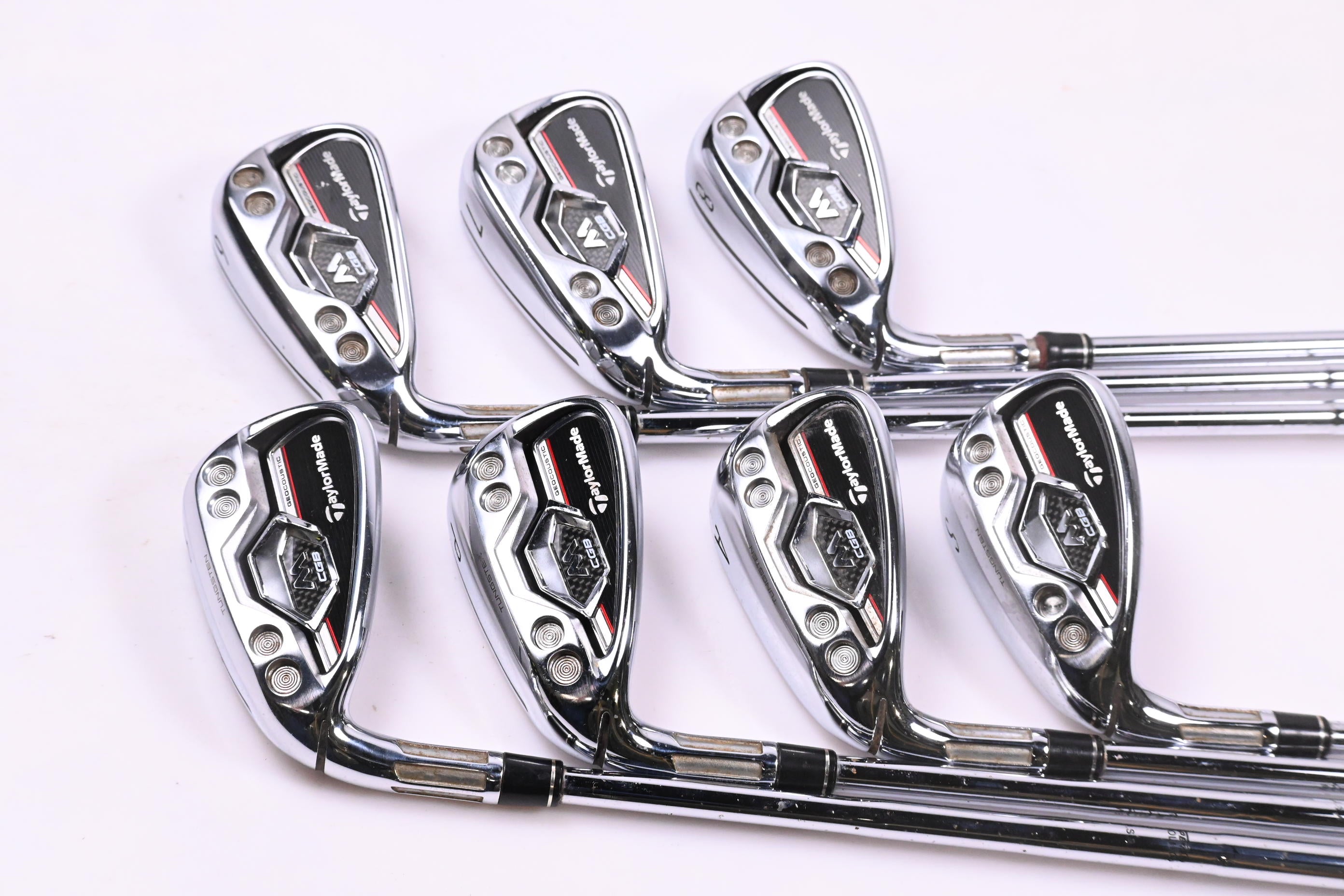 Left Hand Taylormade M CGB Irons / 6-PW+GW+SW / Regular Flex Dynamic Gold R300