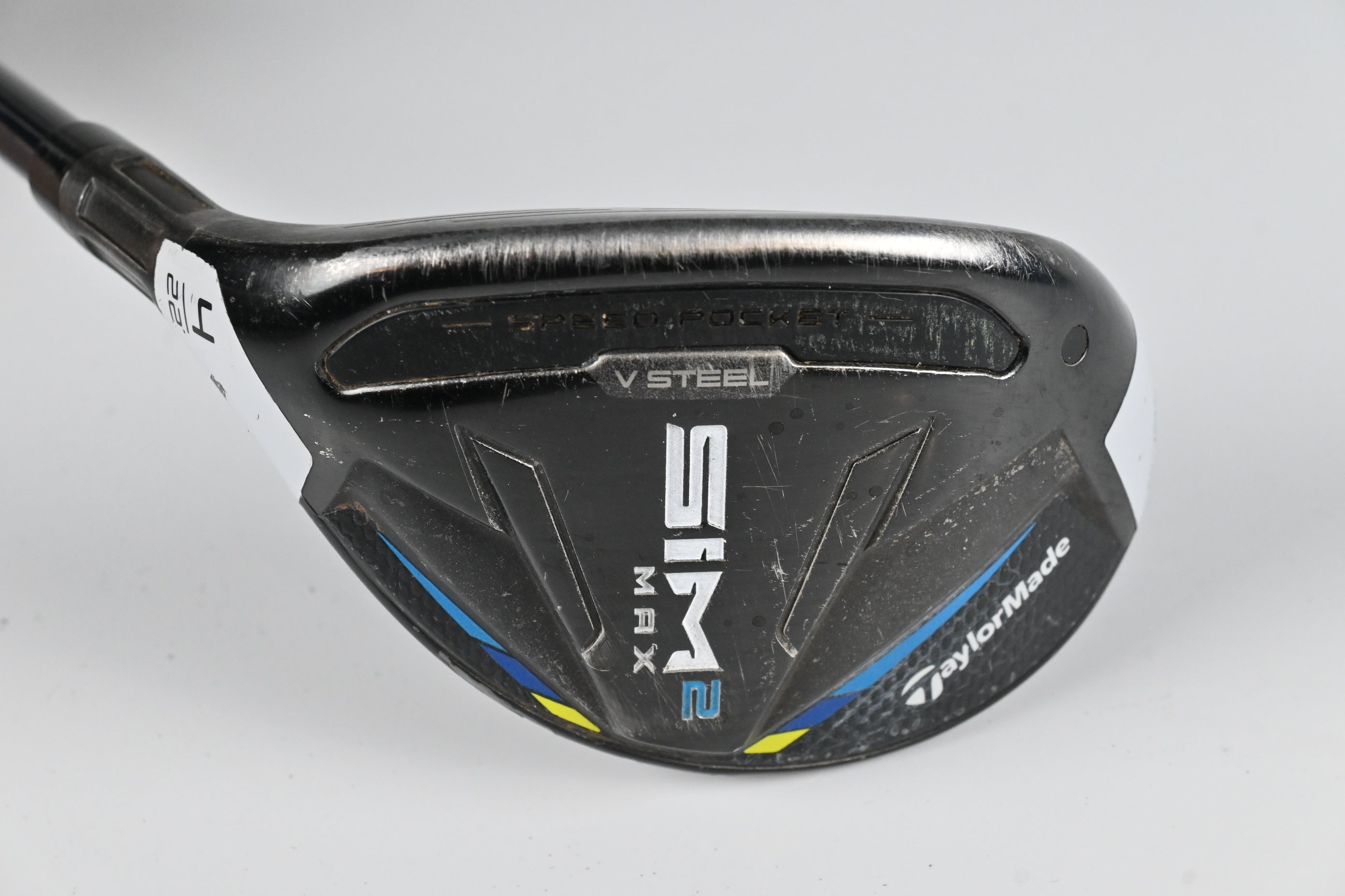 Left Hand Taylormade SIM2 Max #4 Hybrid / 22 Degree / Regular Flex Ventus Blue 6