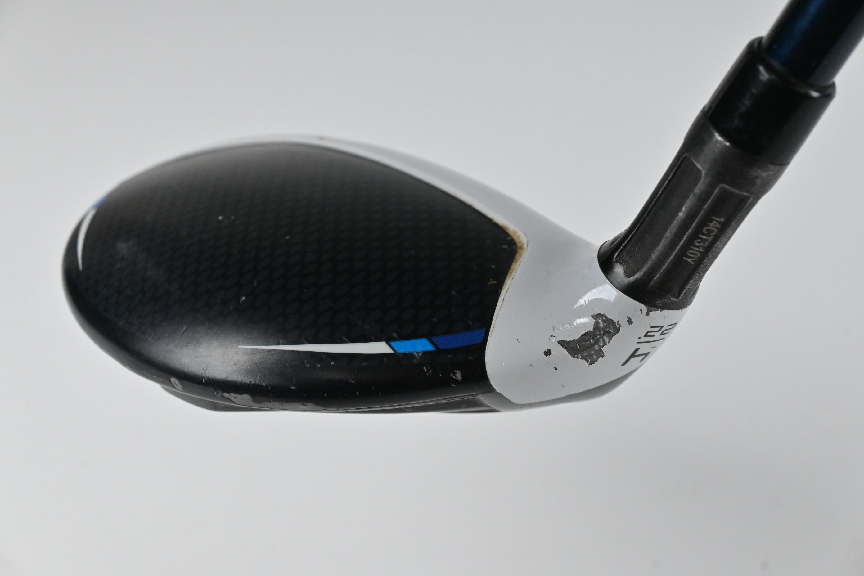 Left Hand Taylormade SIM2 Max #4 Hybrid / 22 Degree / Regular Flex Ventus Blue 6