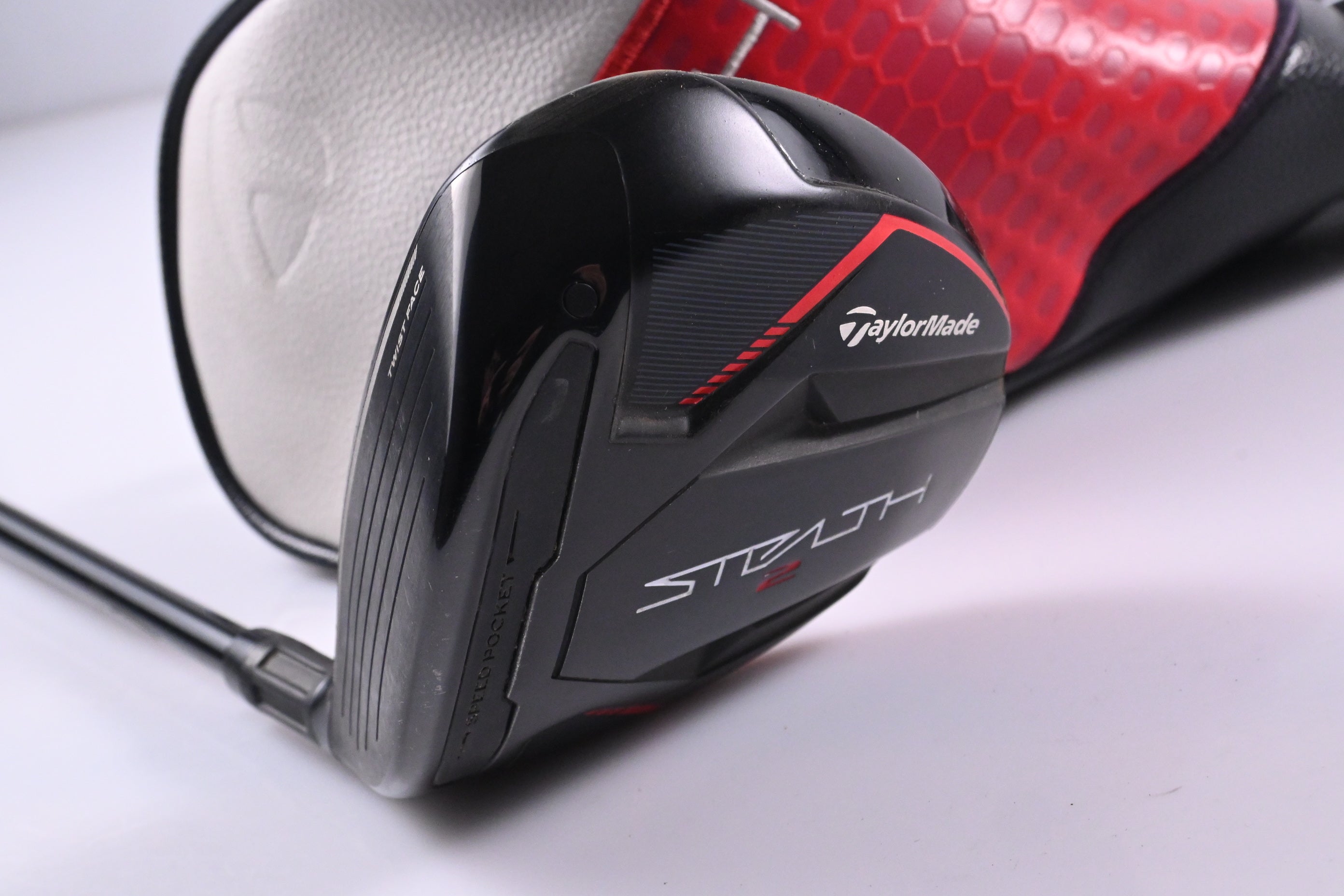 Left Hand Taylormade Stealth 2 #3HL Wood / 16.5 Degree / Regular Flex Ventus Red
