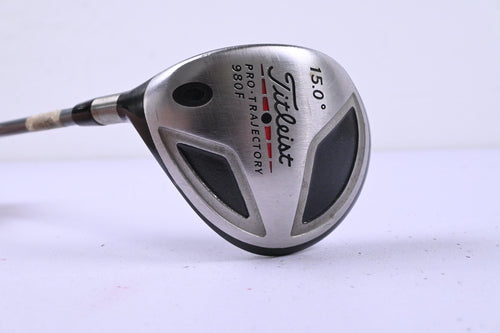 Left Hand Titleist 980 F #3 Wood / 15 Degree / Regular Flex Titleist 4375 Shaft