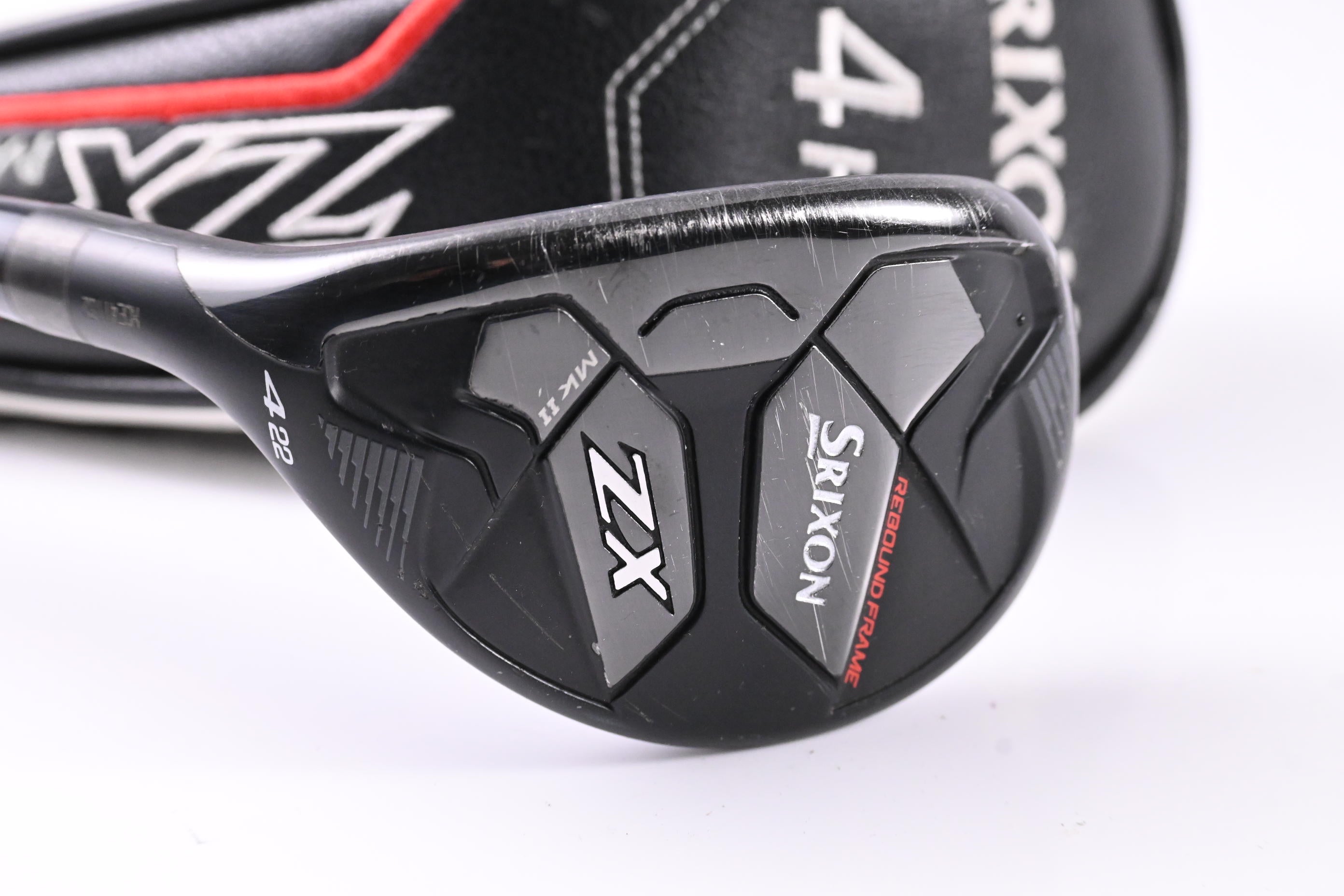 Left Hand Srixon ZX Mk II 2023 #4 Hybrid / 22 Degree / Regular Flex HZRDUS Smoke
