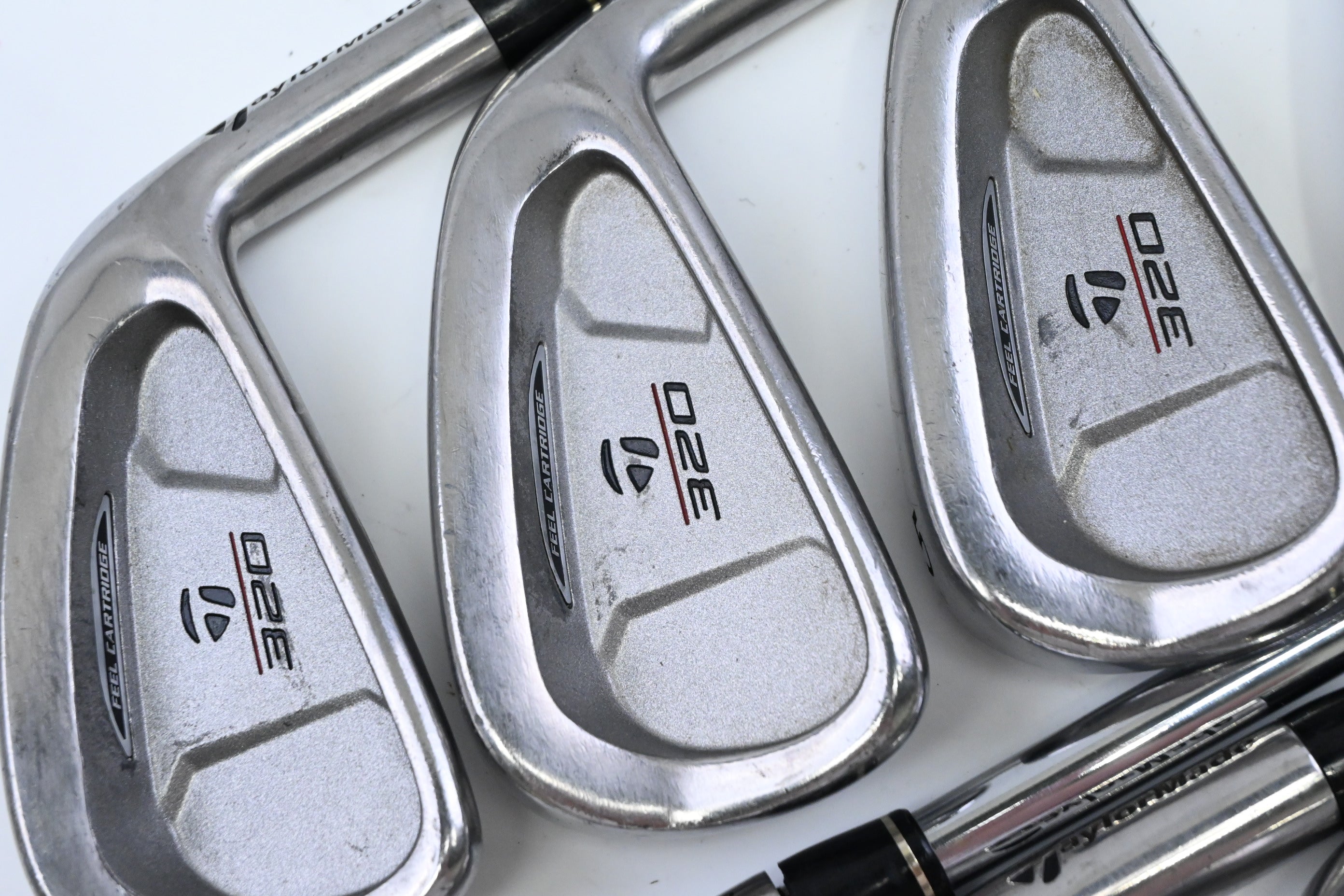 Taylormade 320 Steel Irons / 3-PW / Regular Flex Taylormade Flighted Rifle 80