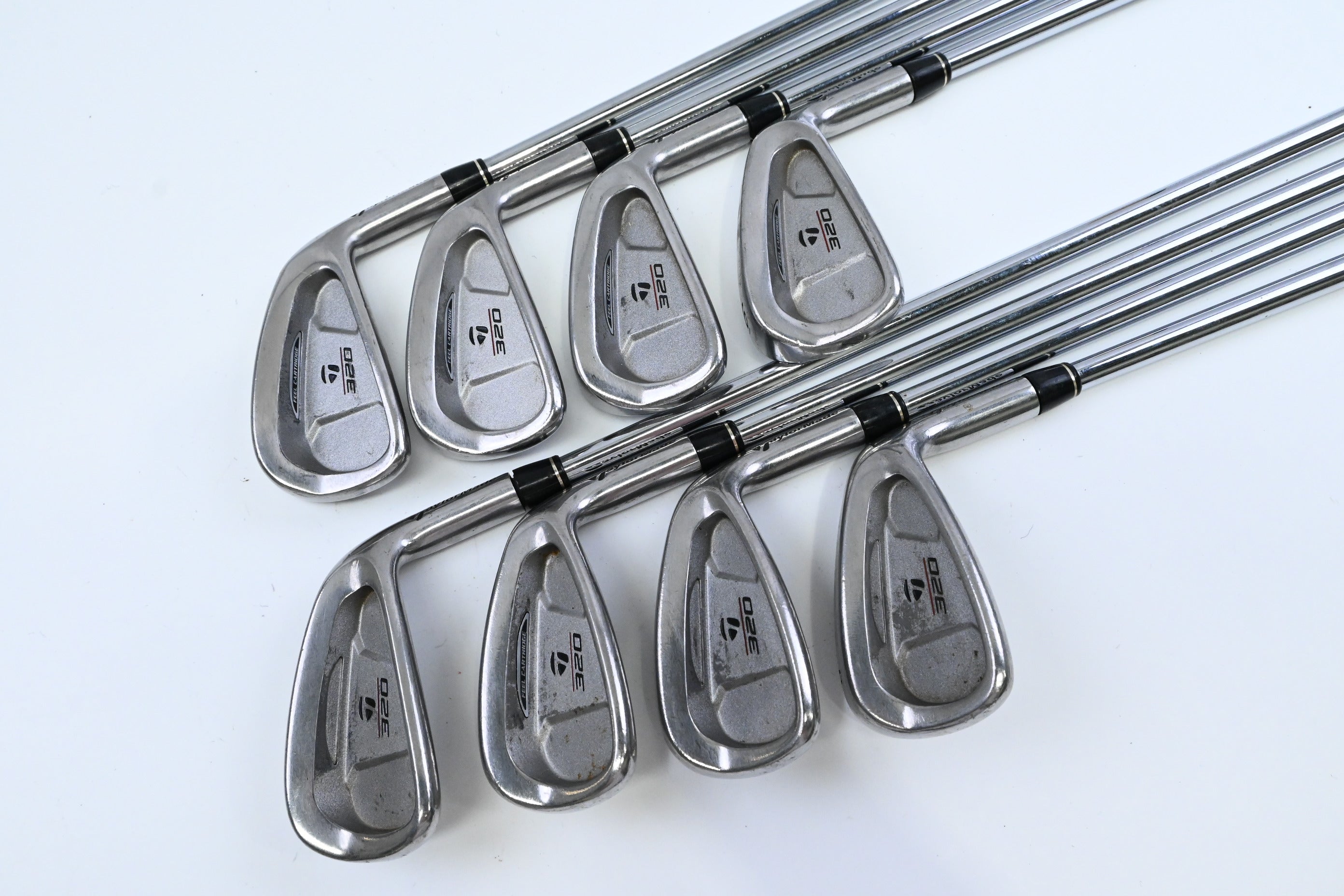 Taylormade 320 Steel Irons / 3-PW / Regular Flex Taylormade Flighted Rifle 80